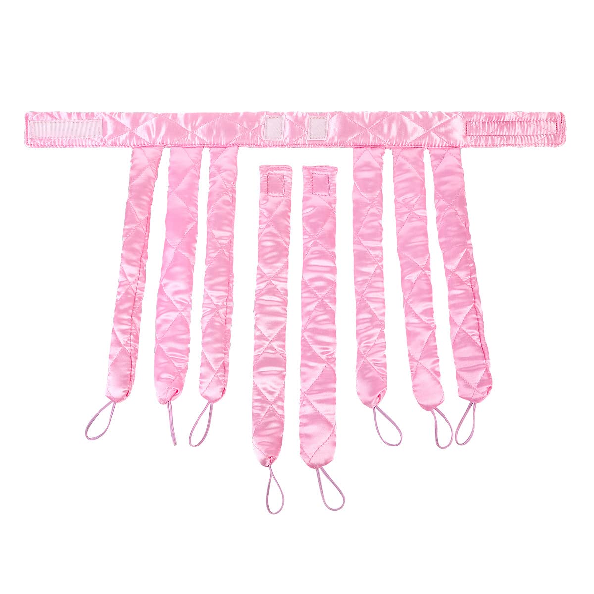 No Heat Hair Curler Headband For Long Hair, Satin Heatless Curling Rod With Adjustable Strap Overnight No Heat Curling Roller Fo