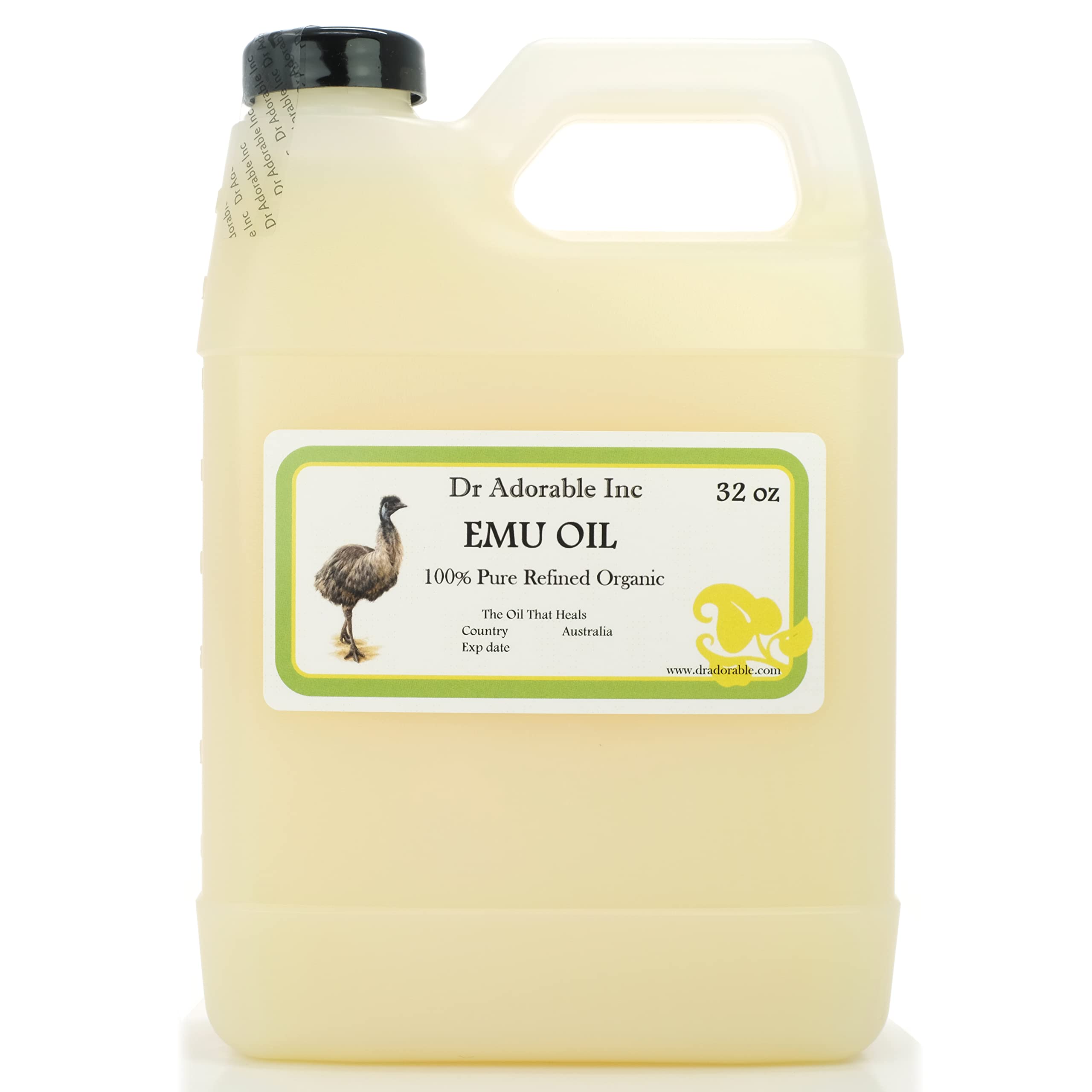 Dr Adorable - 32 oz - Australian Emu Oil - 100% Pure Natural Triple Refined Organic