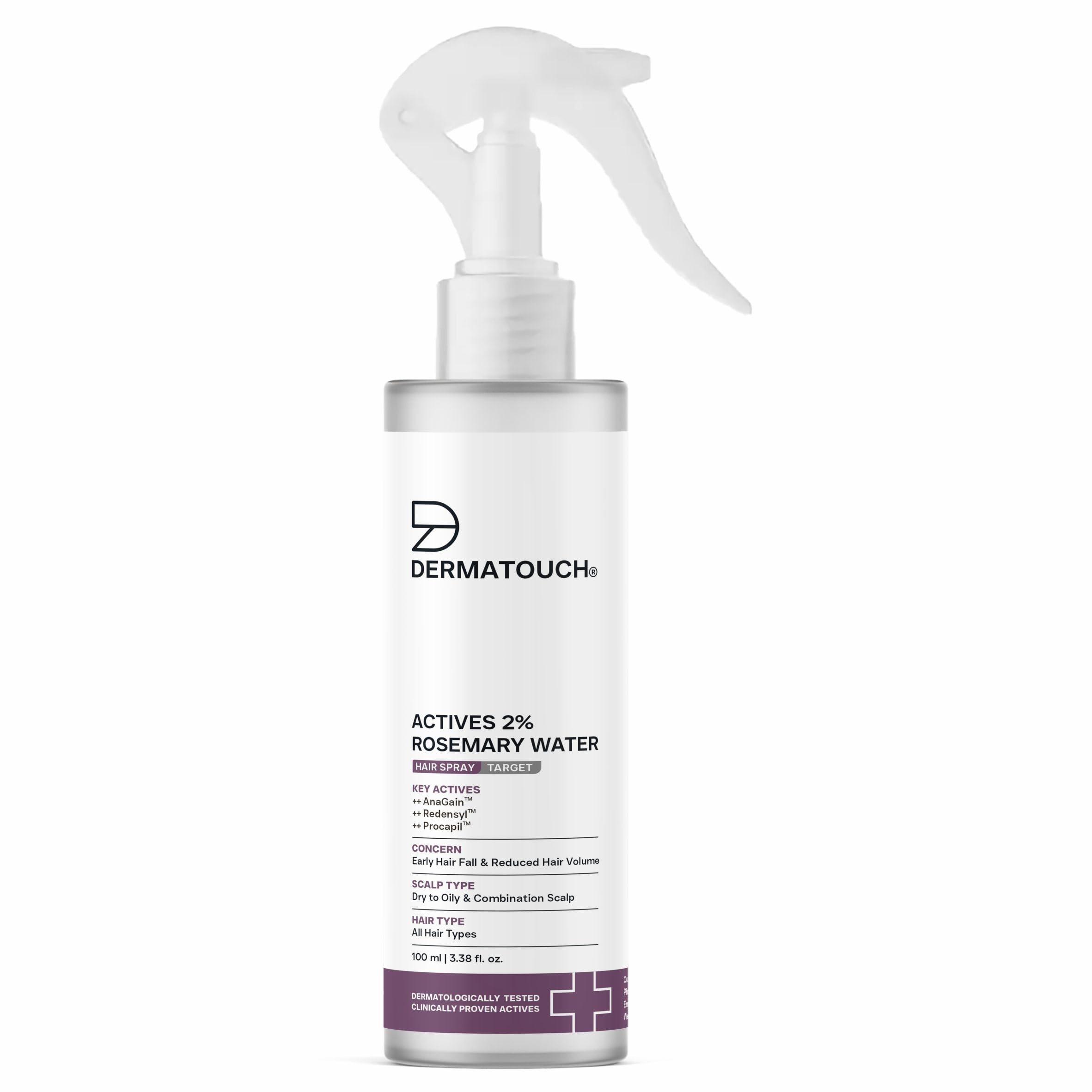 Dermatouch Rosemary Hair Spray For Hair Growth | Advance 2% Actives Rosemary, Redensyl, Anagain And Procapil Spray Mist For Fall