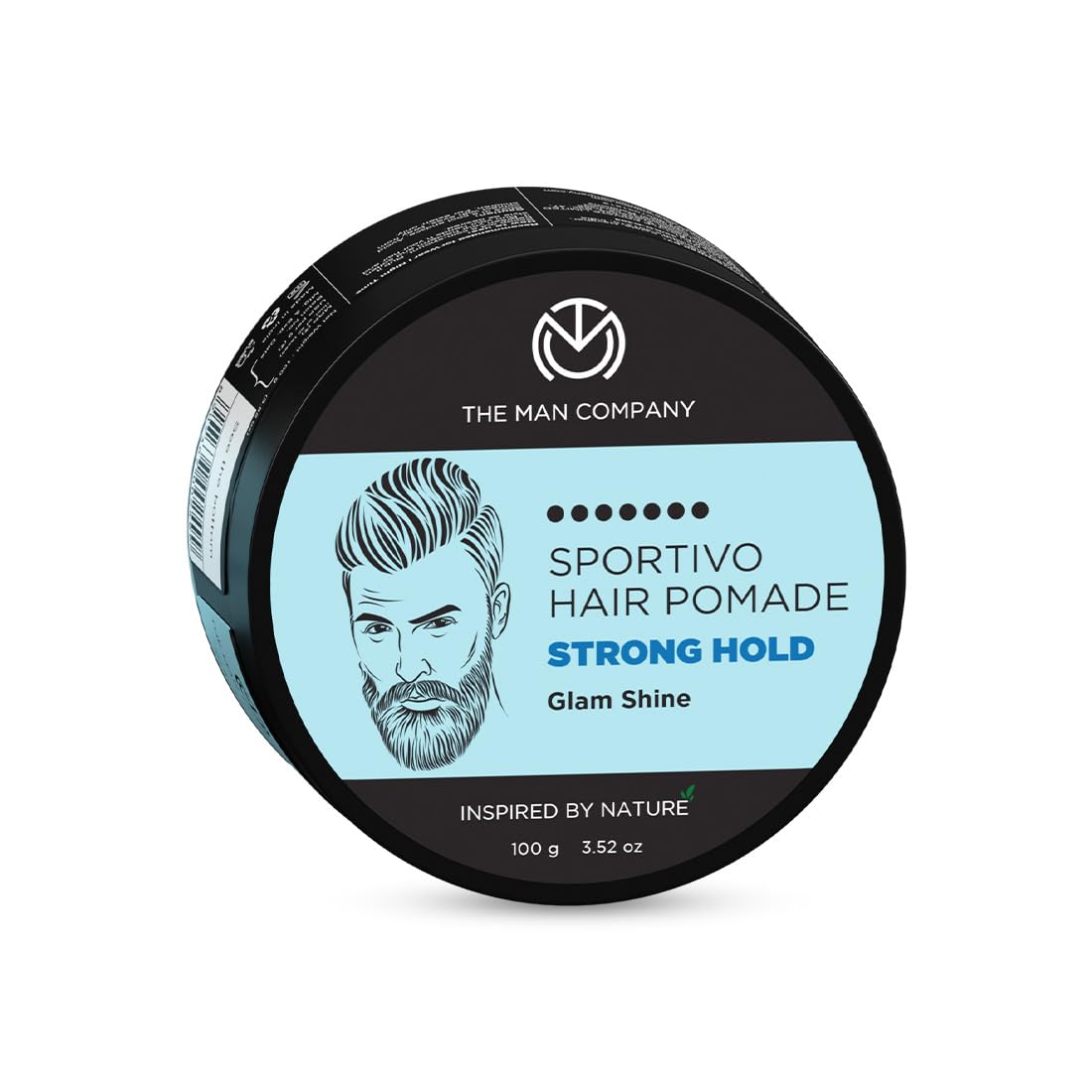 The Man Company Sportivo Stronghold Hair Styling Pomade Wax For Men | Stylish Glossy Finish Hair Volumizer | Non Sticky  100Gm