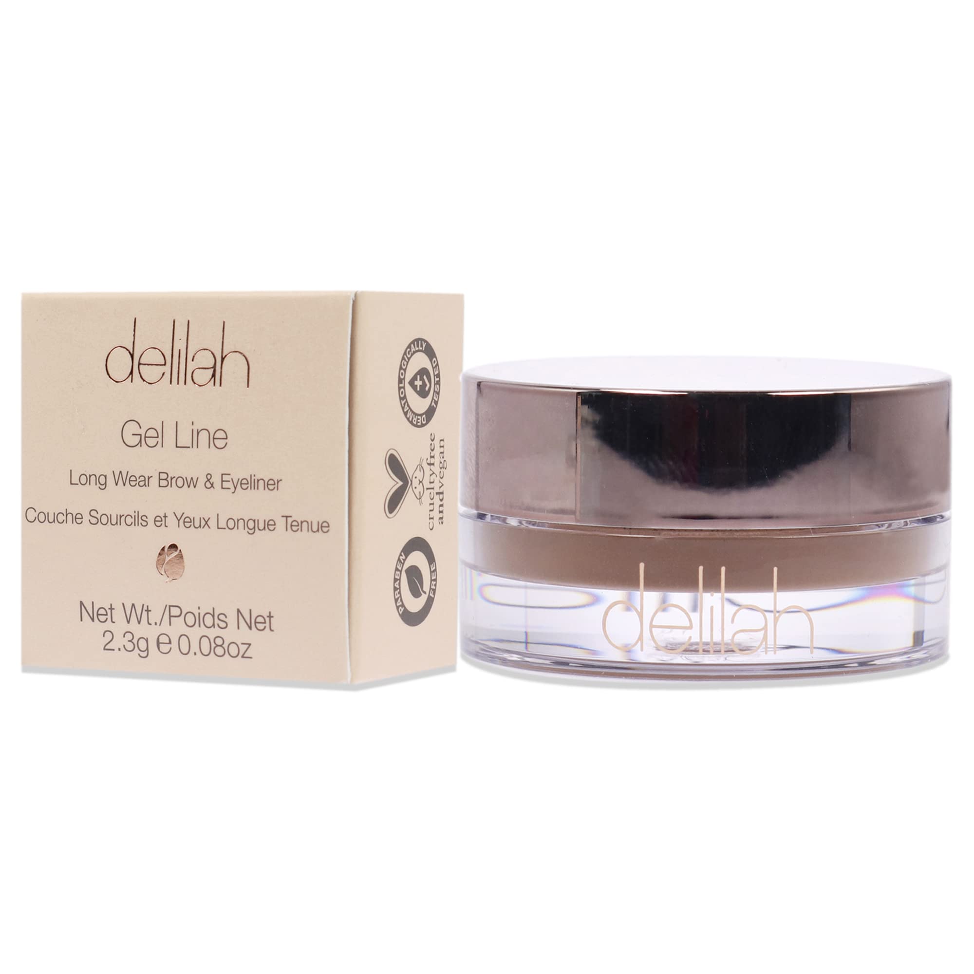 Delilah Gel Line Eye and Brow - Ash for Women - 0.08 oz Eyeliner