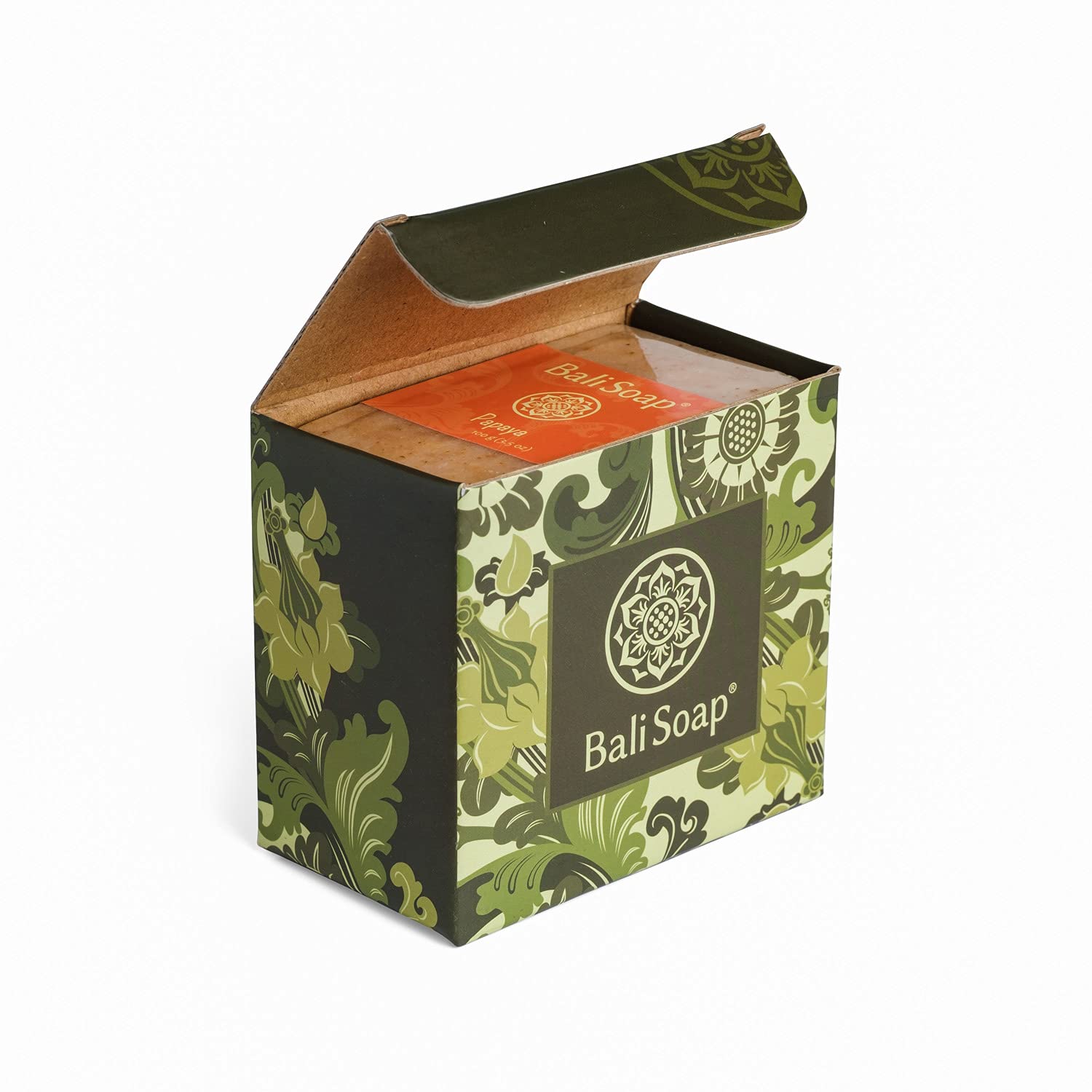 Bali Soap - Natural Soap Bar Gift Set, 3 pc Variety Pack, Papaya - Cinnamon - Lemongrass, Face or Body Soap, Best for All Skin T