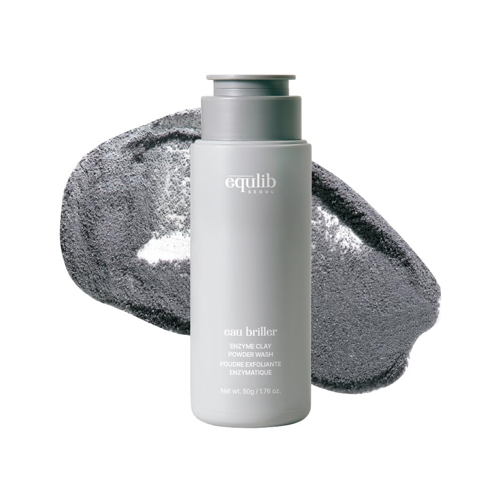 Equlib Eau Briller Enzyme Clay Powder Wash  3in1 Korean Powder Facial Cleanser, Enzyme Face Wash, WashOff Mask & Gentle Exfo
