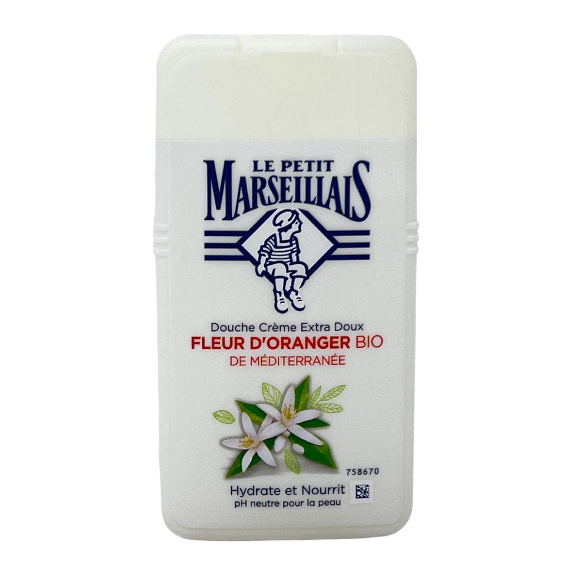 Le Petit Marseillais 1 Bottle Of Body Wash Your Choice, French Shower Cream 6 Varieties 250Ml (8.4Oz) (Fleur D'Oranger (Orange B