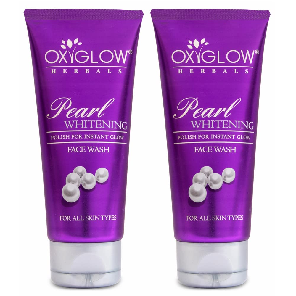 Oxyglow Herbals Pearl Whitening Face Wash100G| For Glowing |Evens Out Skin Tone| Whitening And AntiAgeing|Polish For Instant G