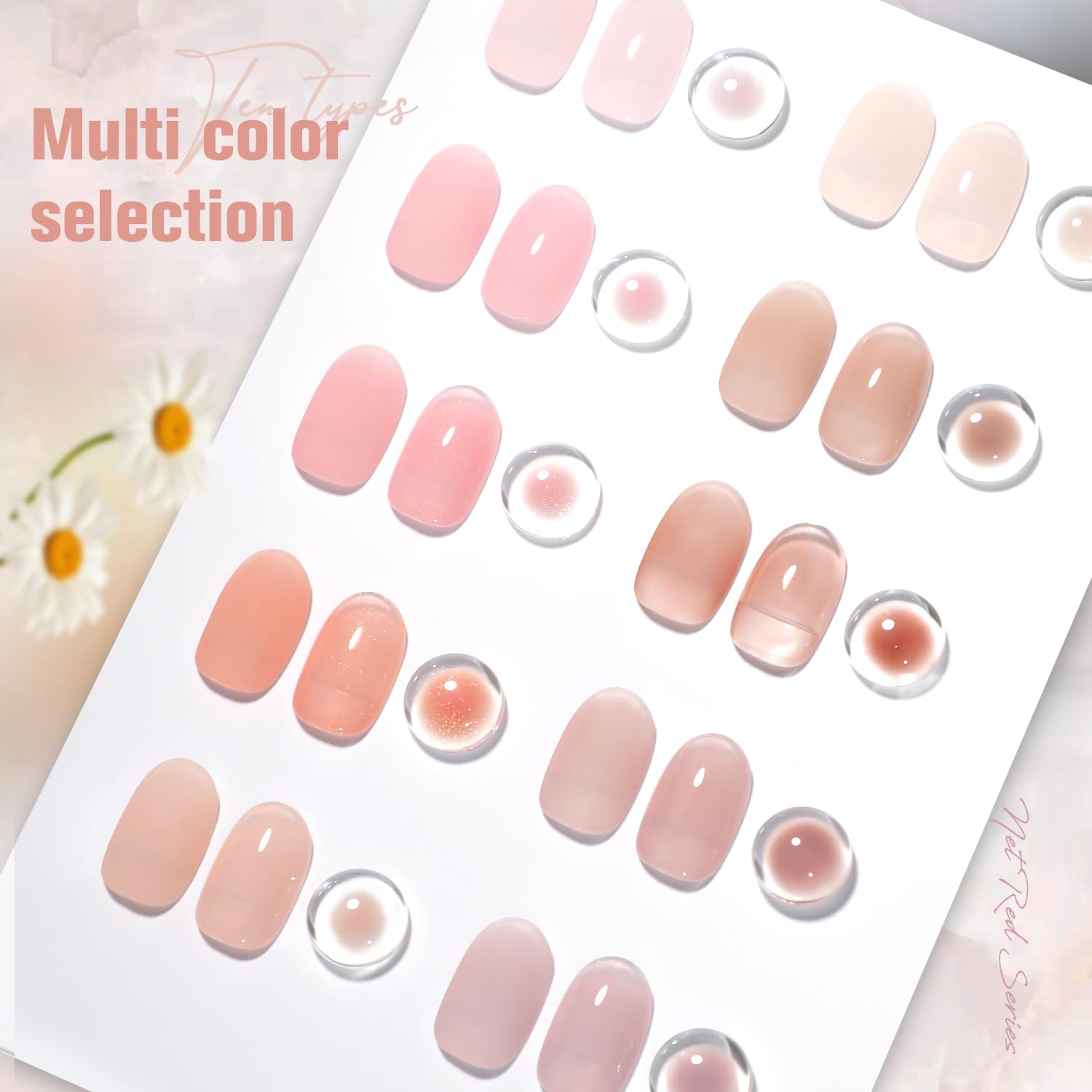 Shoyum 10-Color Gel Nail Polish Set With Uv Led Soak Off Gel Polish Home Manicure Kit