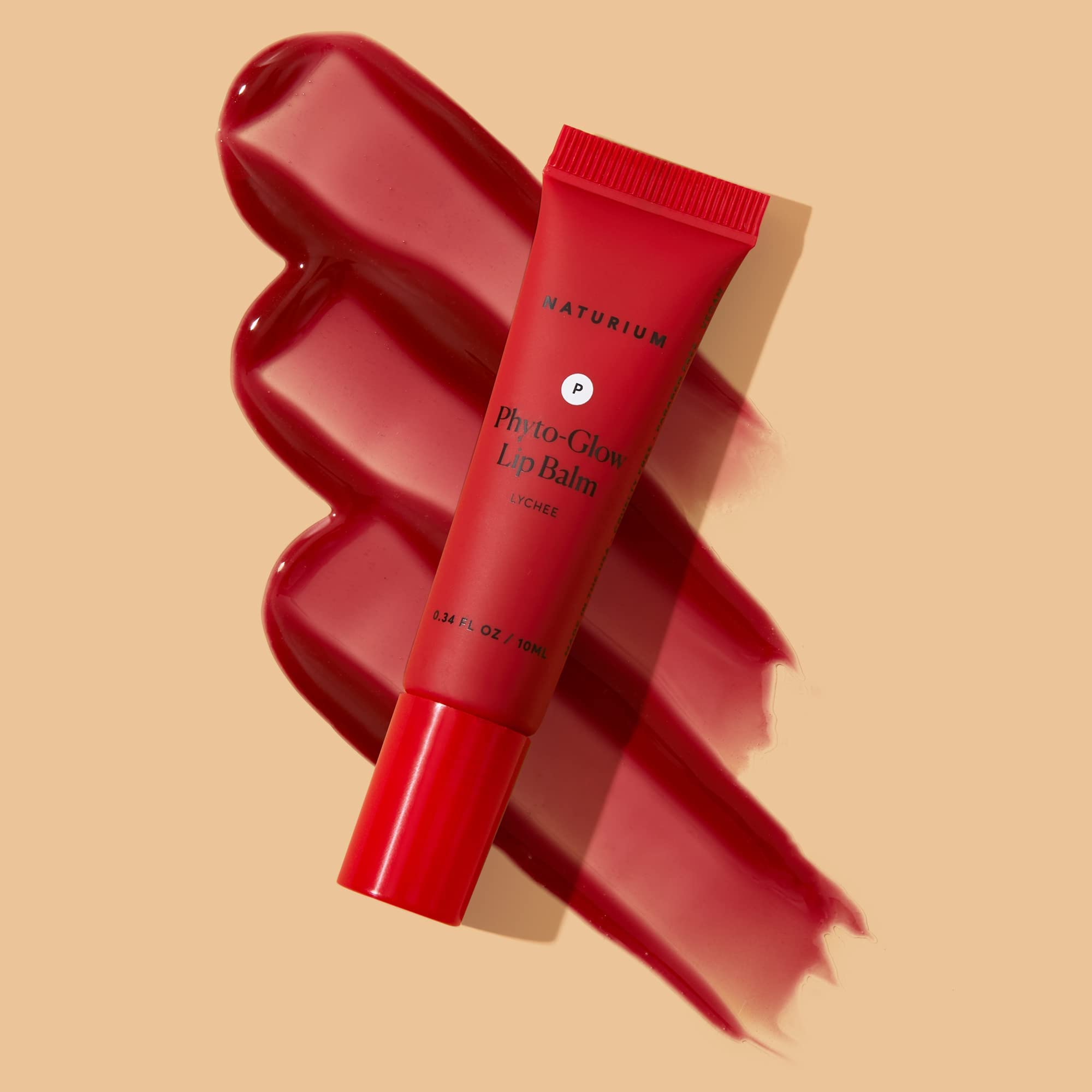 Naturium Phyto-Glow Lip Balm, Hydrating Lip Care with a Glossy Finish, 0.34 oz (Lychee))