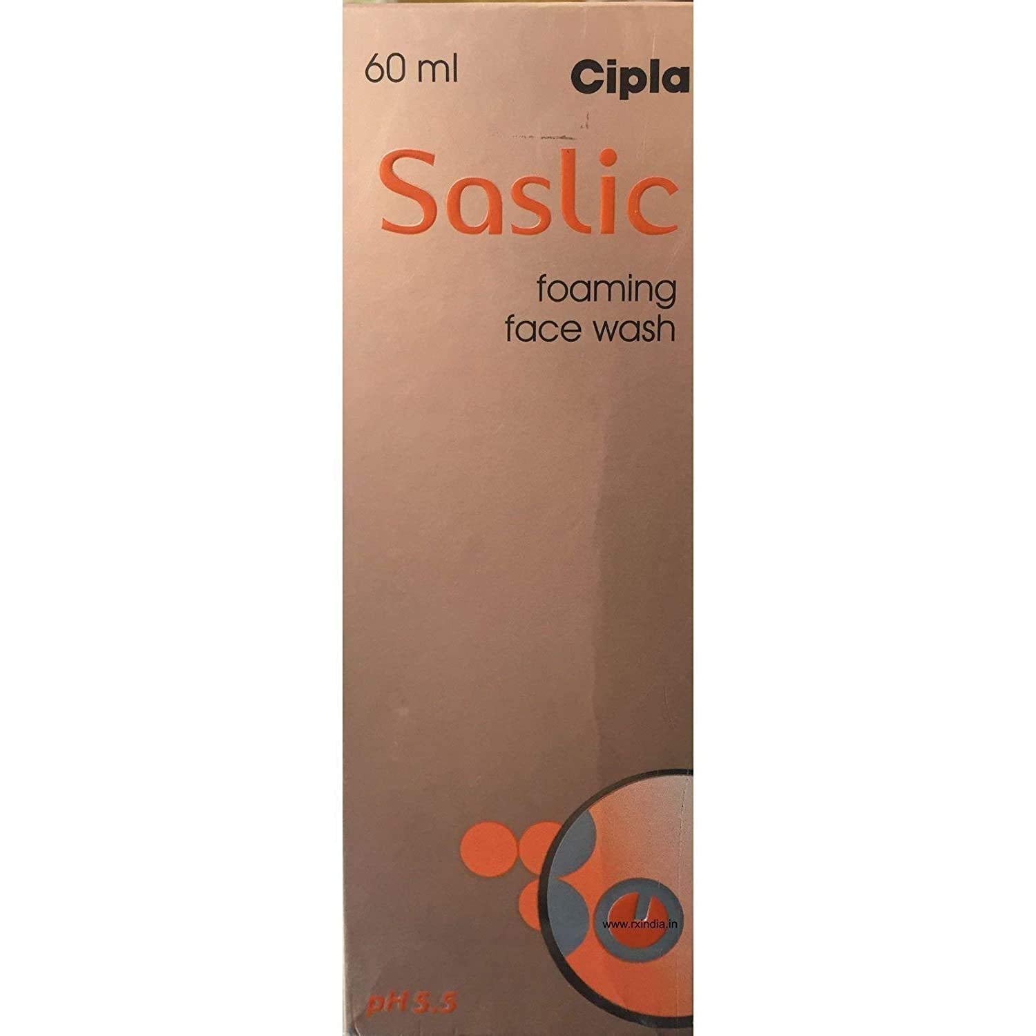 Cipla Saslic Foaming Face Wash | Ph 5.5 | Salicylic Acid | Acne Prone Skin | Oily Skin | 60Ml (Pack Of 3)