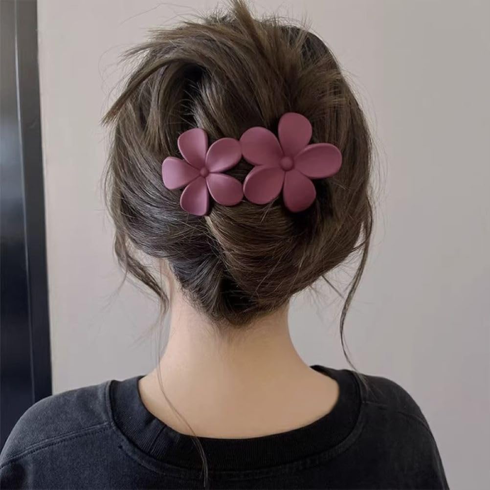 8 Pcs Flat Hair Clips For Women Girls Stylish Flat Hair Clip For Thin Thick Hair Matte Flat Clips For Hair Non-Slip Large Flat H