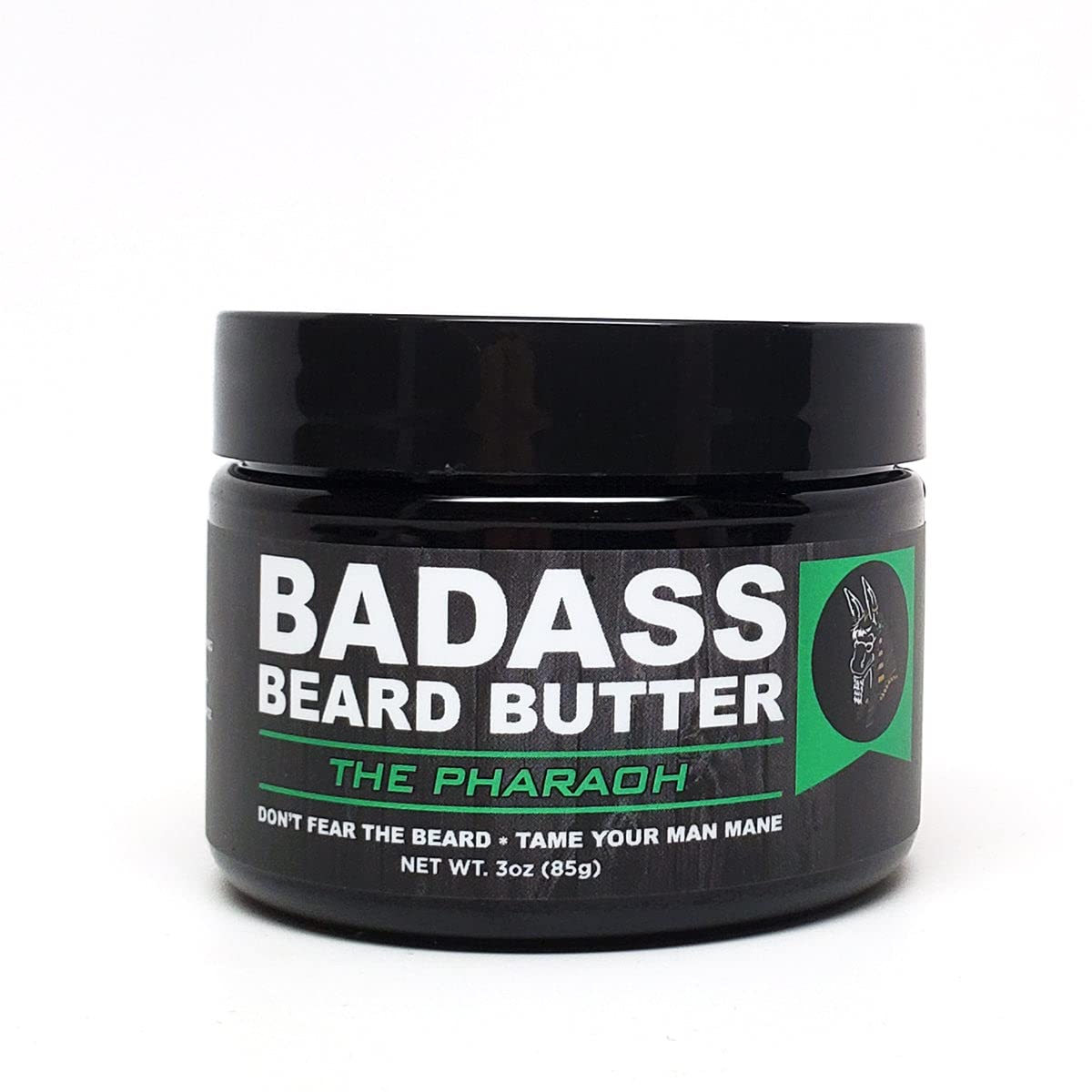 Badass Beard Care Beard Butter For Men - Pharaoh Scent, 3 oz - Made of Natural Ingrediens for Healthy, Soften and Itchness Free 