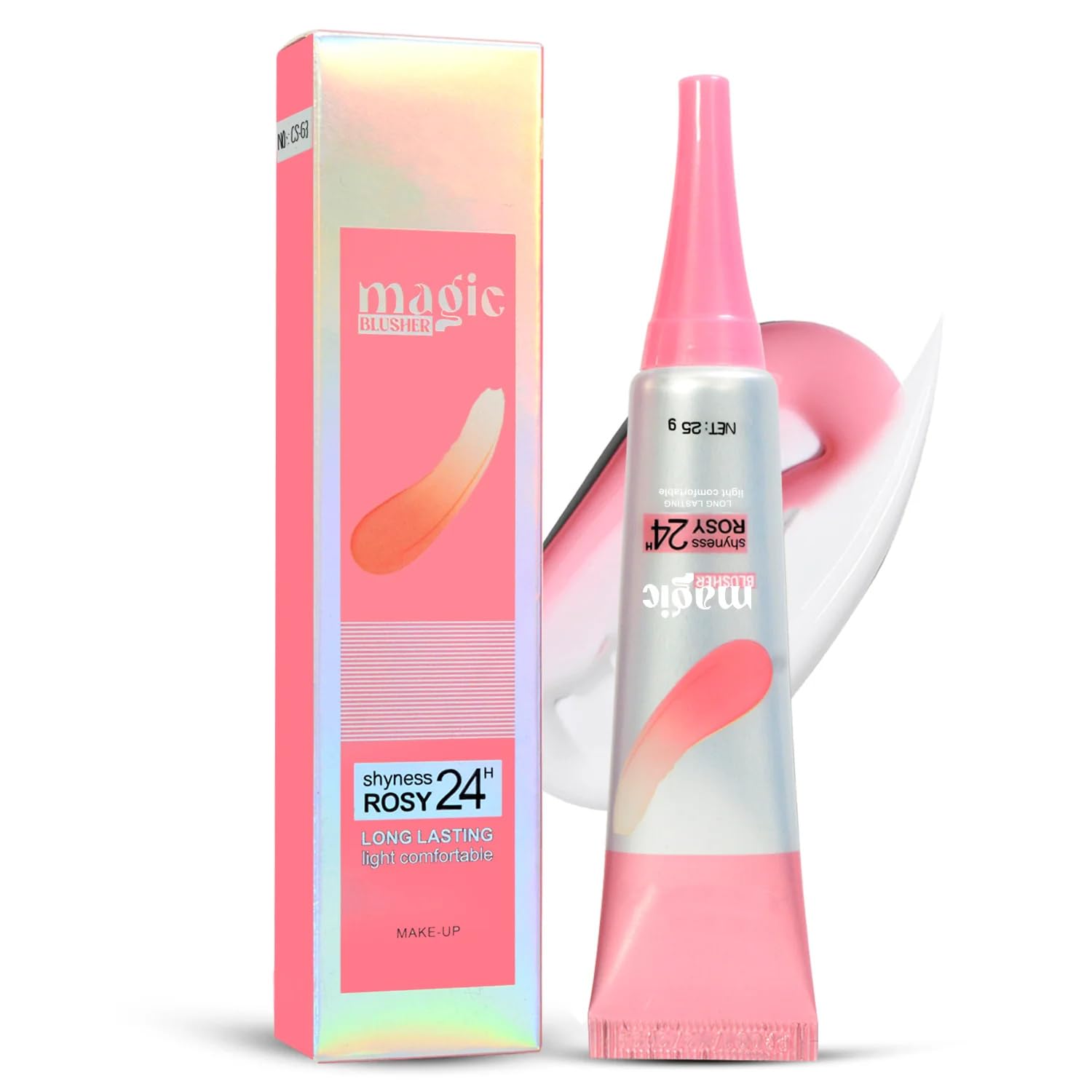 Cs Color Changing Magic Tint Blusher For Cheeks And Eyes, Creamy Natural Pink Blusher