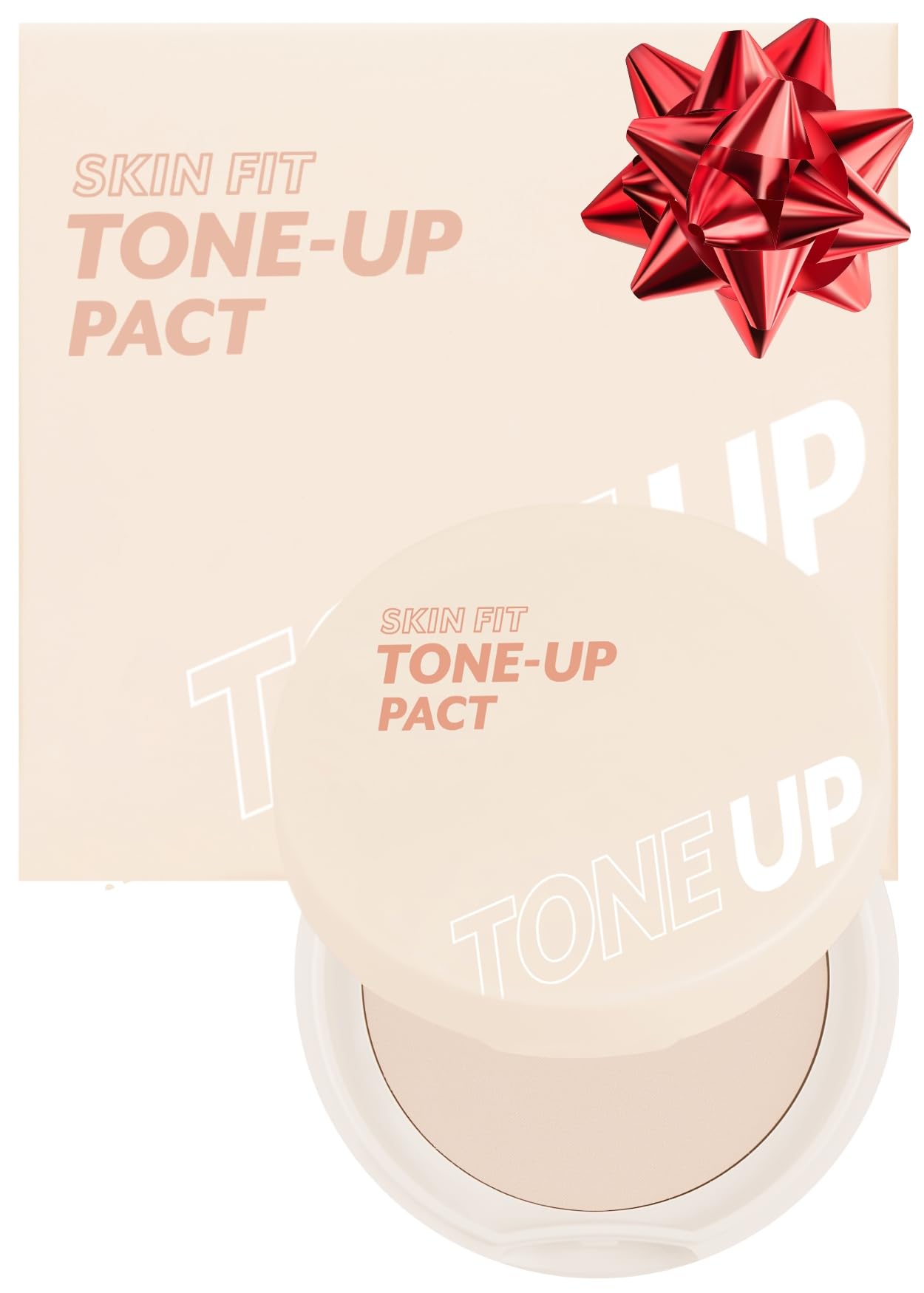 I'M Meme Skin Fit Tone Up Pact | With Puff, Flawless Finish With Aqua Sebum, Soft & Velvet Pressed Powder Compact, Smooth Pores