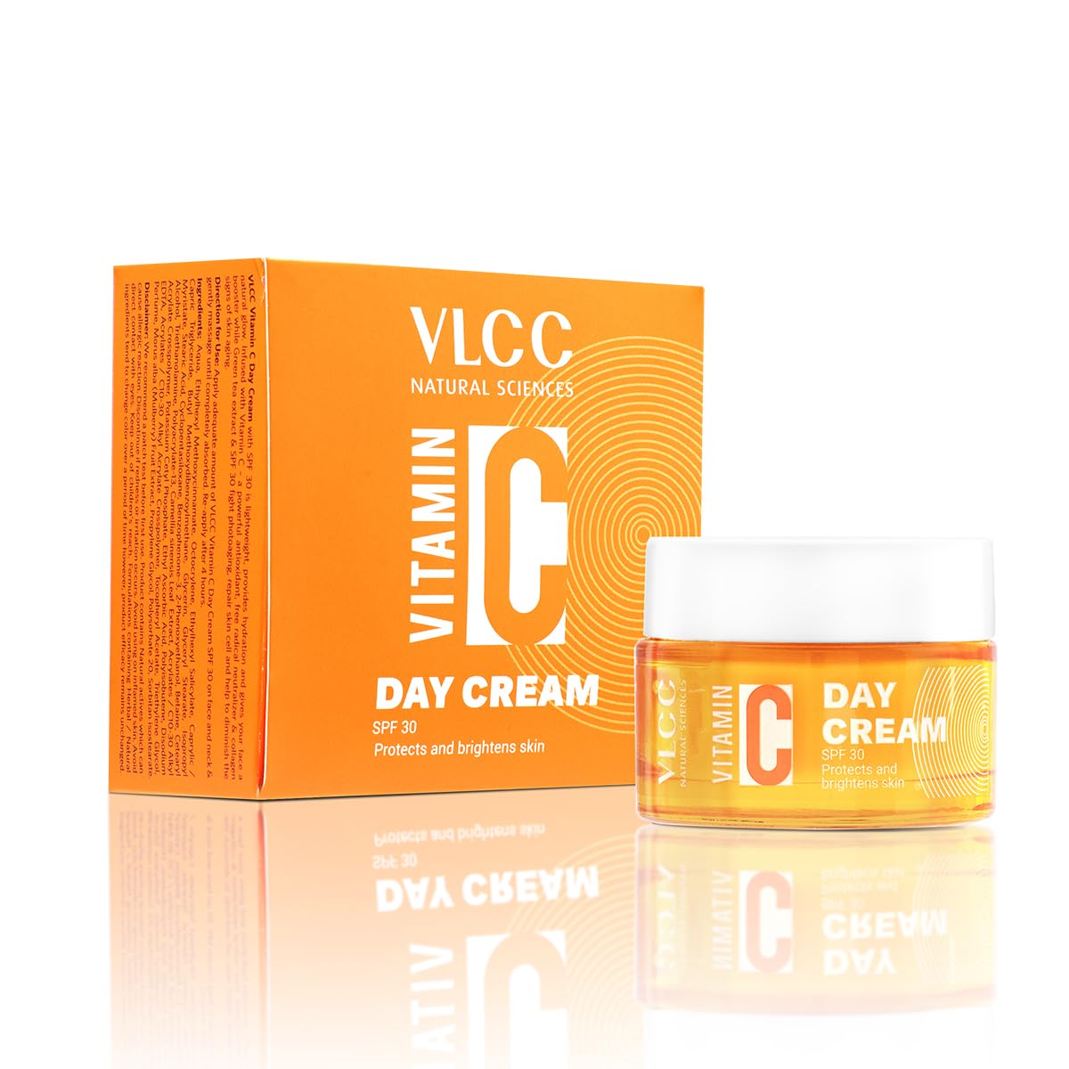 VLCC Vitamin C Day Face Cream with SPF 30 | Fights Photoaging & Provides Sun Damage Protection | Hydrates the Skin & Gives Natur