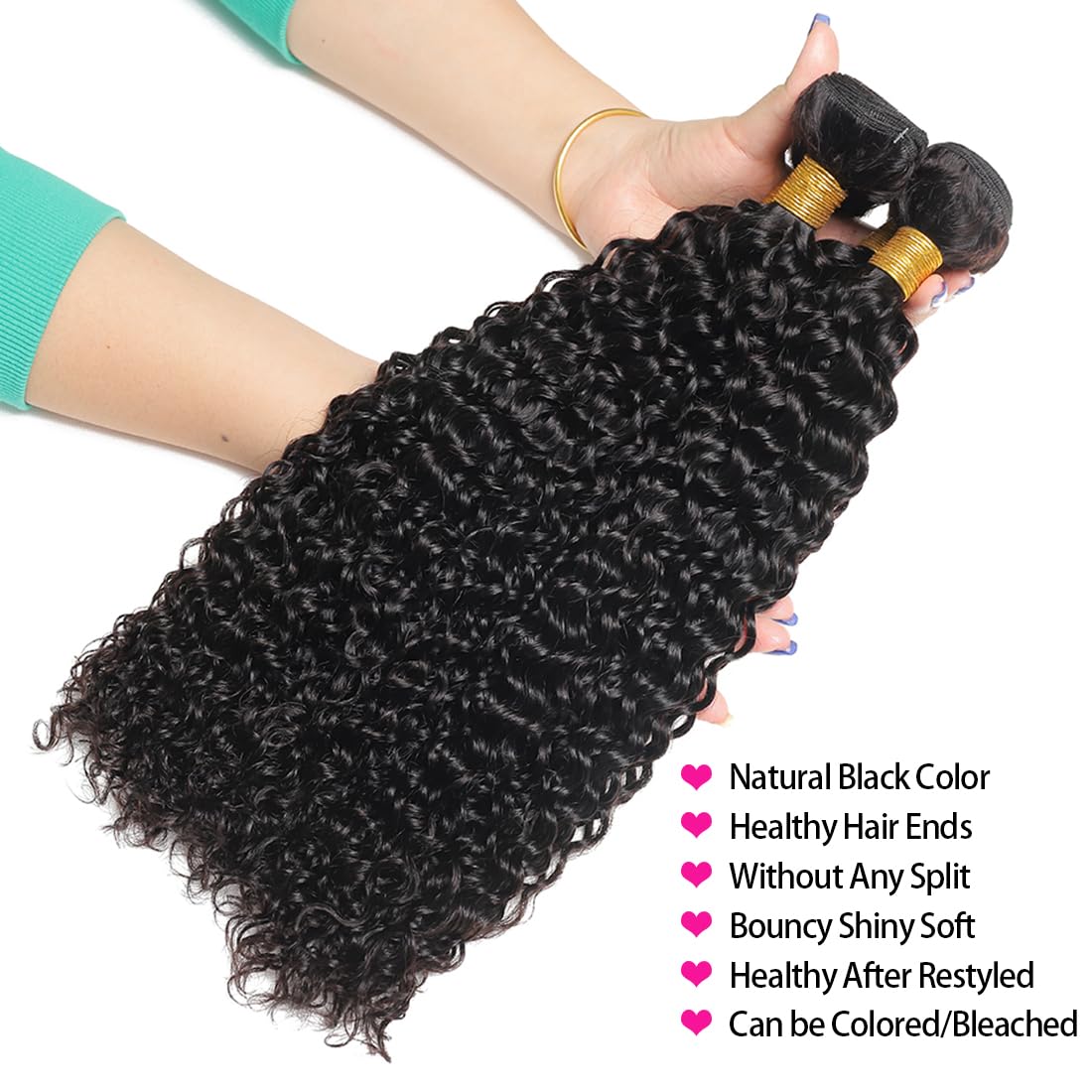 Brazilian Virgin Human Hair Bundles Water Wave(26 28 30 Inch)100% Unprocessed Human Hair 3 Bundles Wet And Wavy Hair Bundles Hai