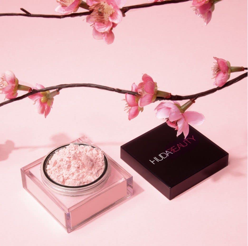 Huda Beauty Easy Bake Loose Baking & Setting Powder Full Size - Cherry Blossom (Sheer Soft Pink)