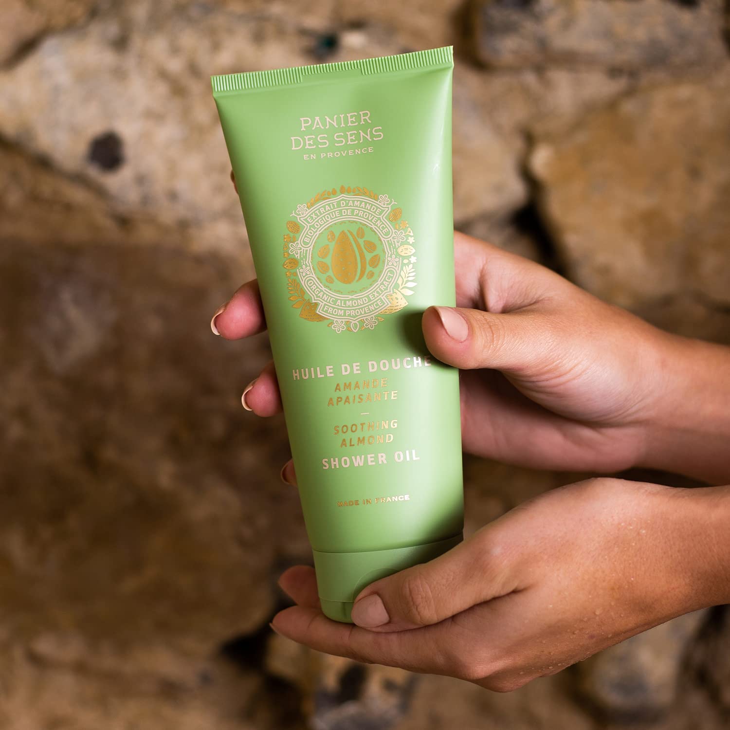 Panier Des Sens - Almond Shower Oil - Foaming Body Wash Women & Men - Moisturizing Body Soap With Glycerin, Almond Oil - 96% Nat