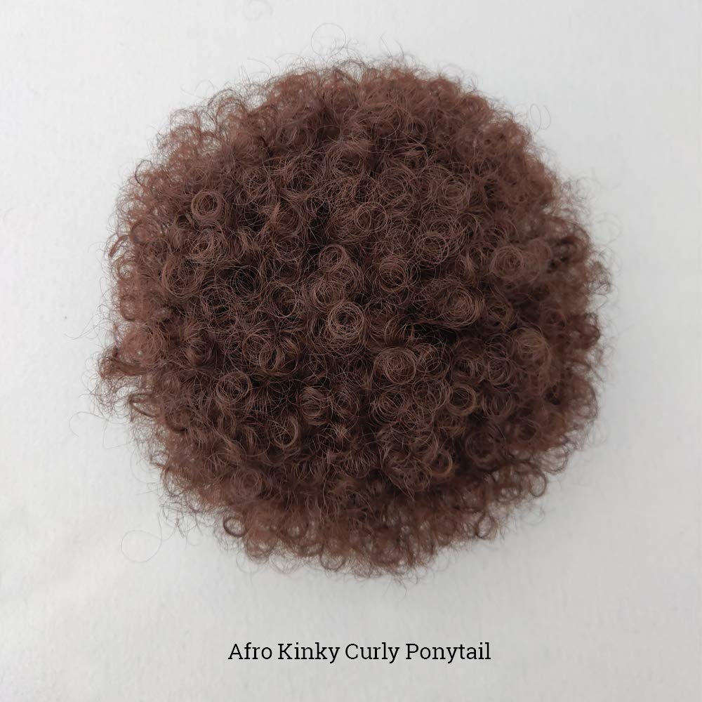 Afro Puff Drawstring Ponytail Kinky Curly Pony tails Hair Synthetic Bun Extensions Hairpieces Updo Hair With Two Clips for Women