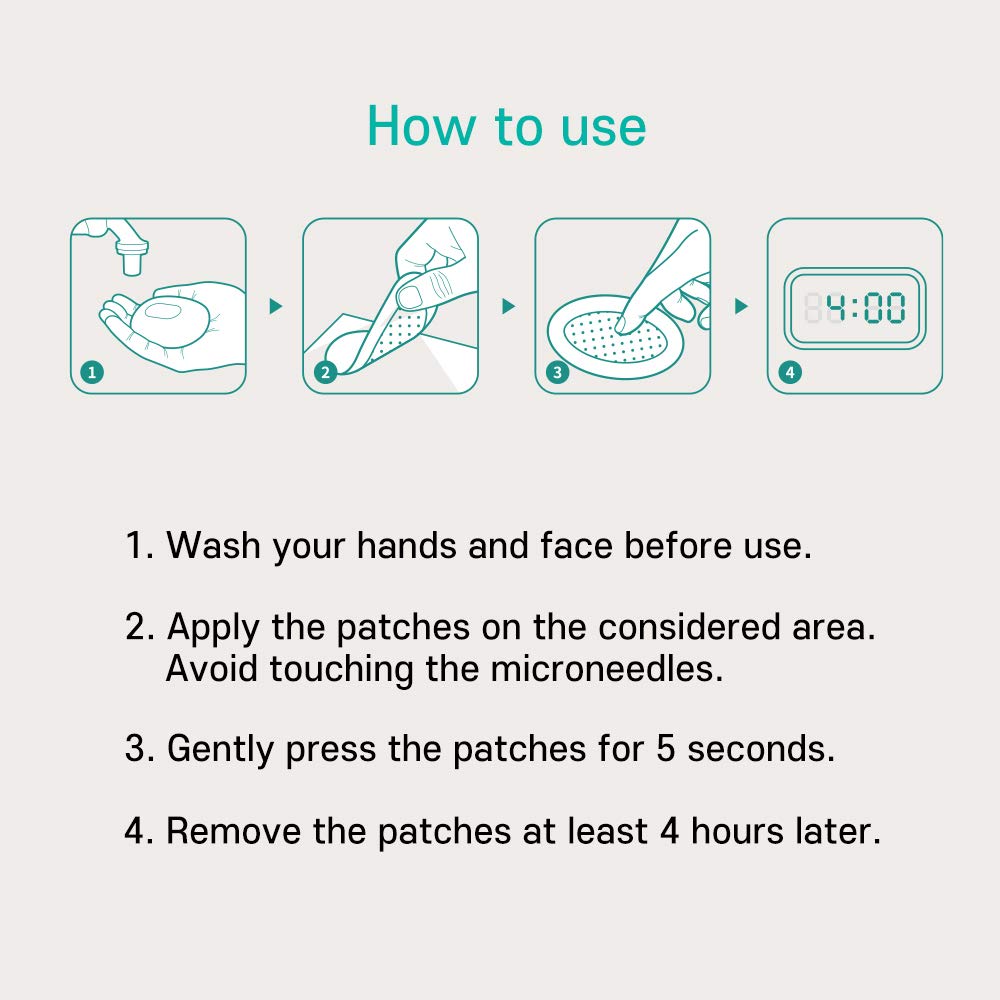PATCH PRO Micro Pimple Patches Blemish Spot with Salicylic Acid and Skincare Ingredients - Needle Length 0.25mm Thin and Invisib