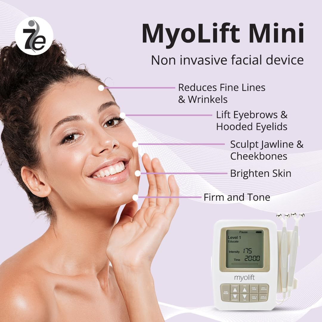 7E Wellness Myolift Mini Microcurrent Facial Device - Non-Invasive Face Lift, Facial Skin Care Products For Anti Aging, Skin Tig