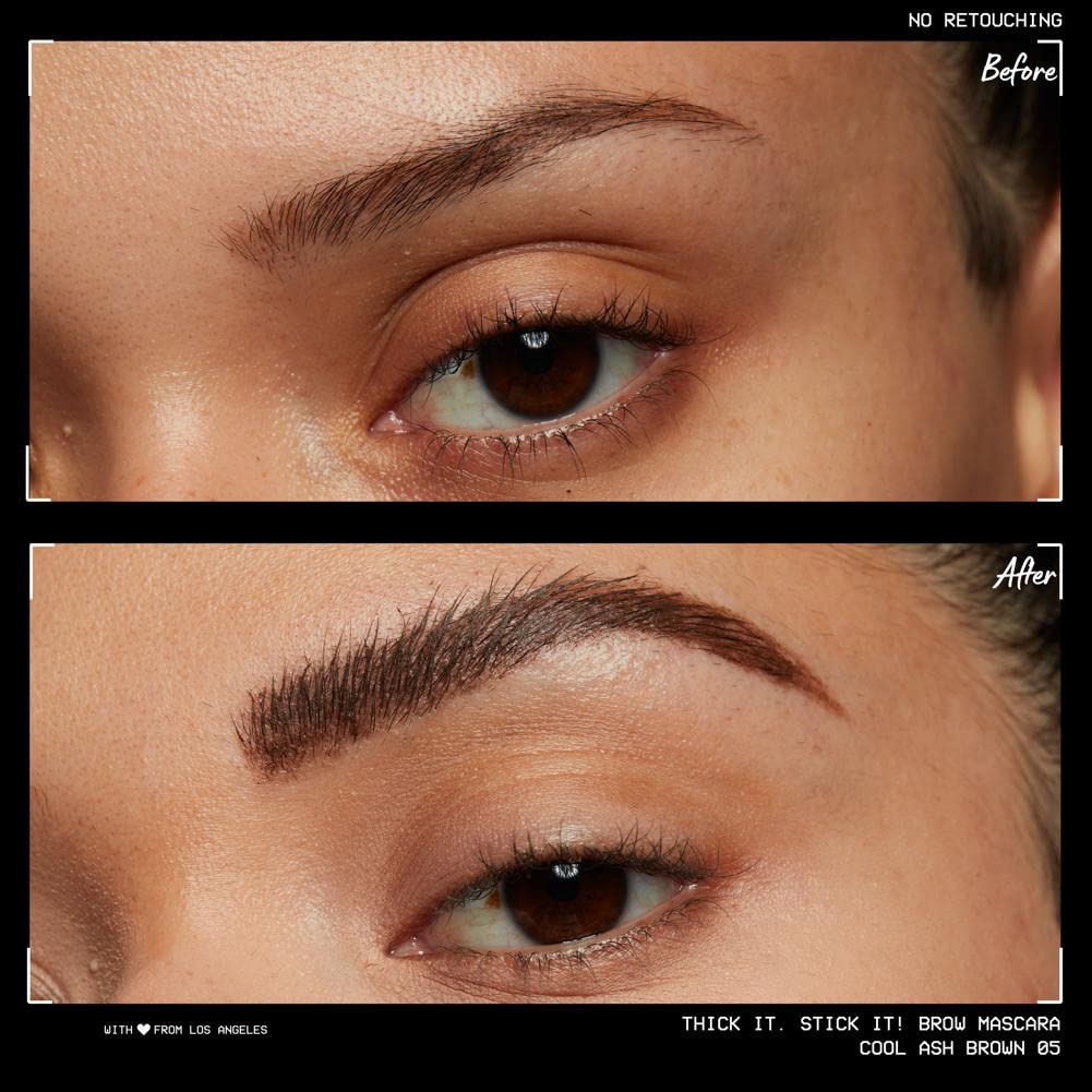 NYX PROFESSIONAL MAKEUP Thick It Stick It Thickening Brow Mascara, Eyebrow Gel - Cool Ash Brown
