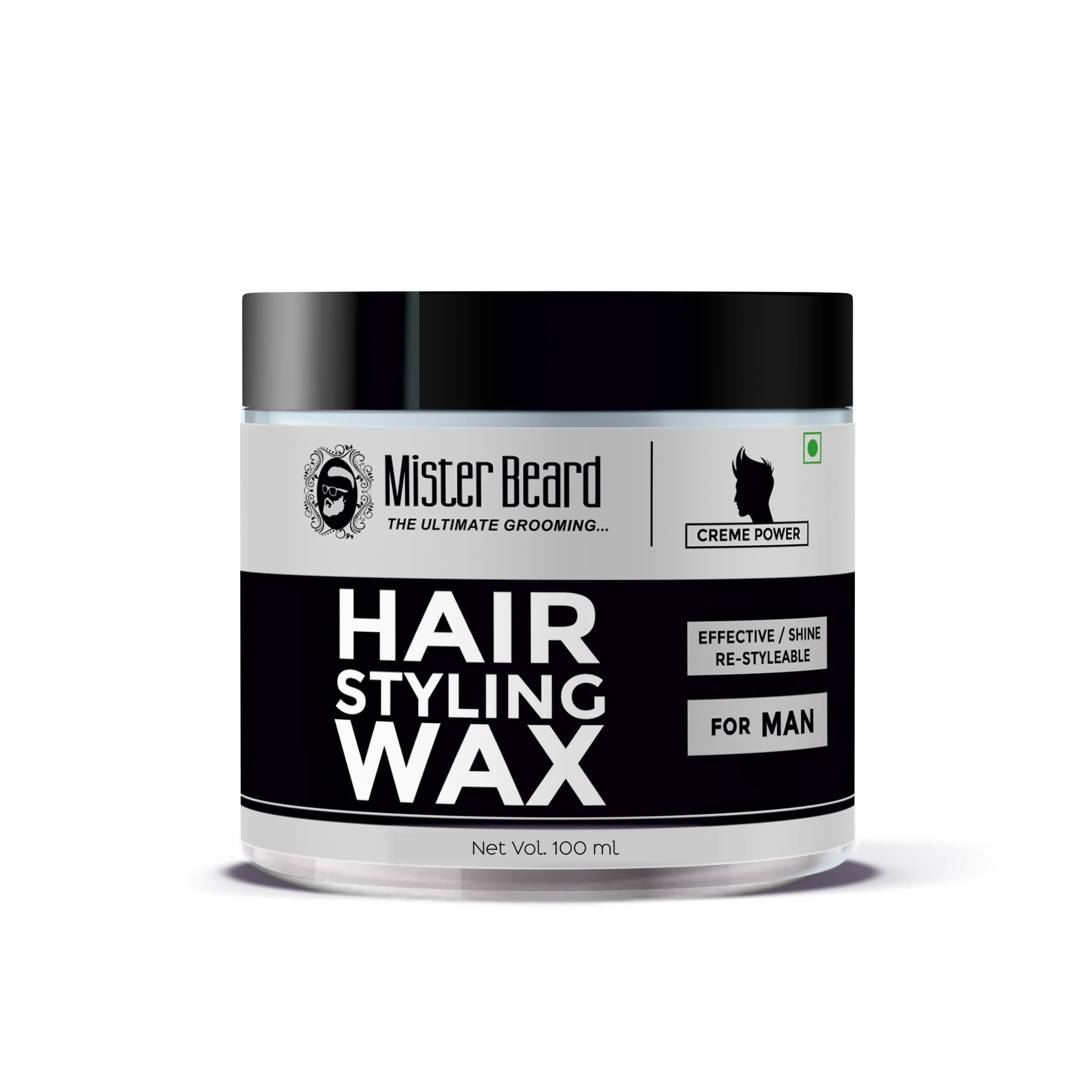 Mister Beard Hair Styling Wax Creme Power Suitable For Hair Styling For Men 100Gm