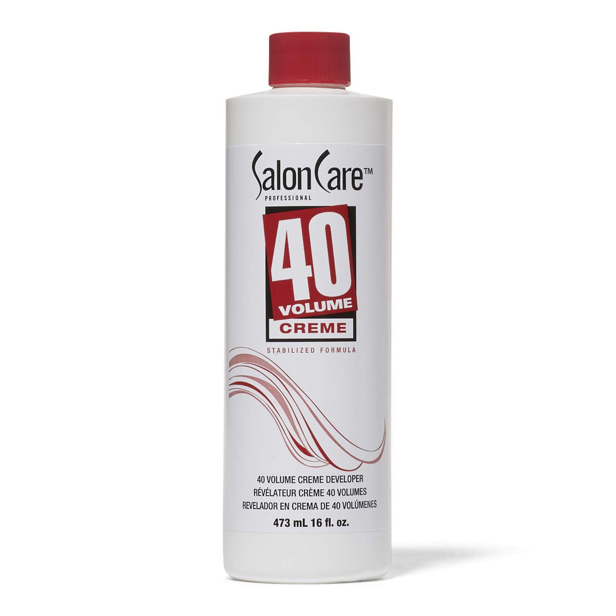Salon Care 40 Volume Creme Developer, Strong Lift Formula, Easy to Handle Cream Consistency, Can be Used as a Bleach Booster, 16