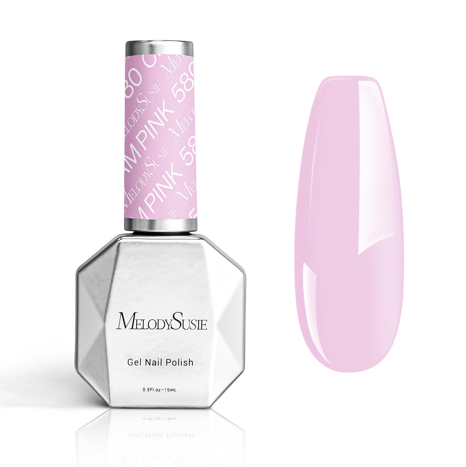 MelodySusie Thick Gel Nail Polish,15ML Milky Pink Color Soak Off UV Funny Bunny LED Gel Polish Gift for Women Nail Art Manicure 