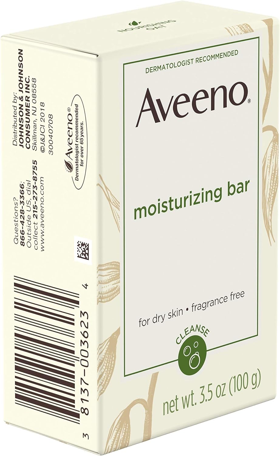 Aveeno Bar Dry Size 3.5 Ounce Aveeno Moisturizing Bar For Dry Skin (Pack Of 3)