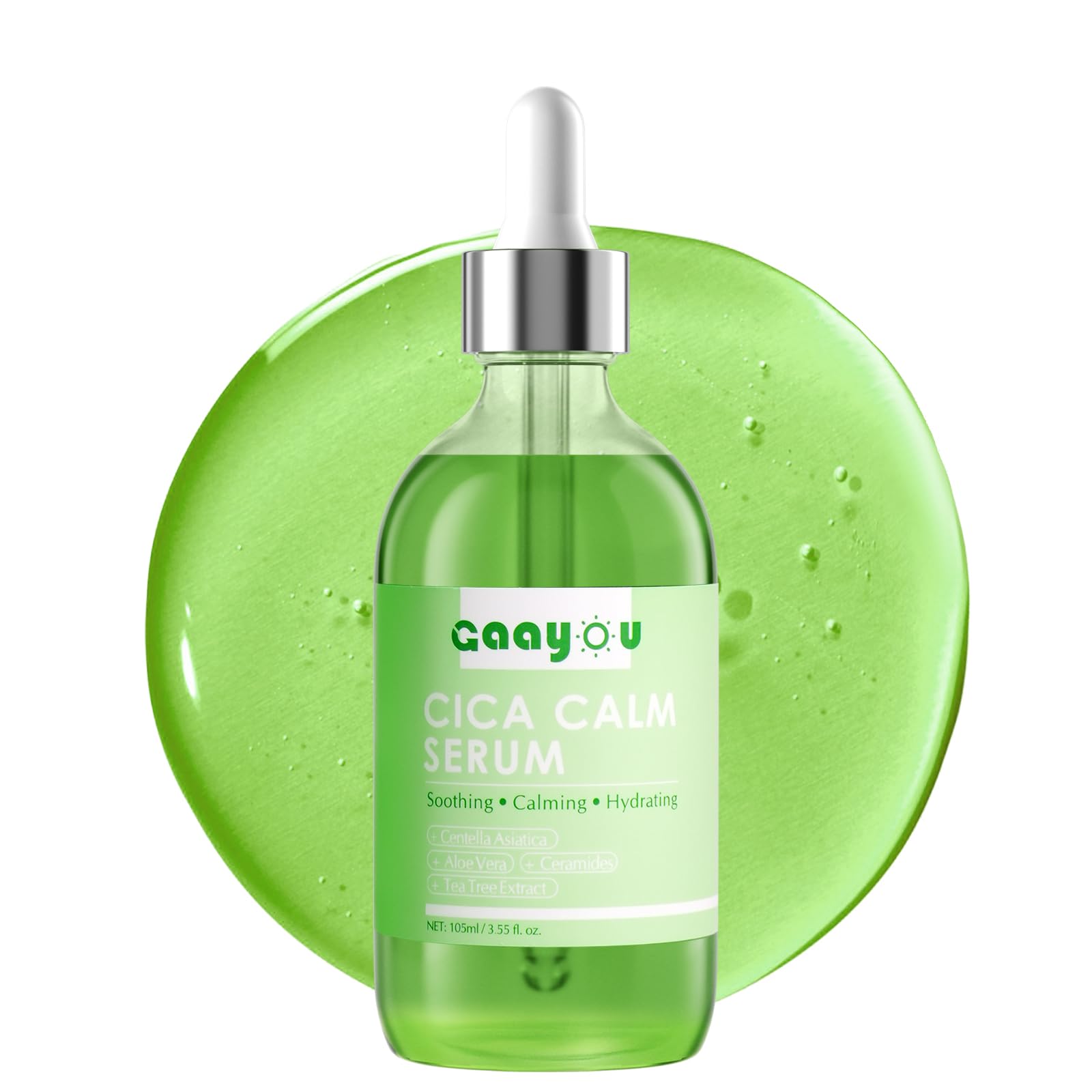 Centella Asiatica Serum Centella Tea Tree Ampoule Facial Serum Korean Centella Serum for AcneProne Oil Skin Soothing, Calming, 