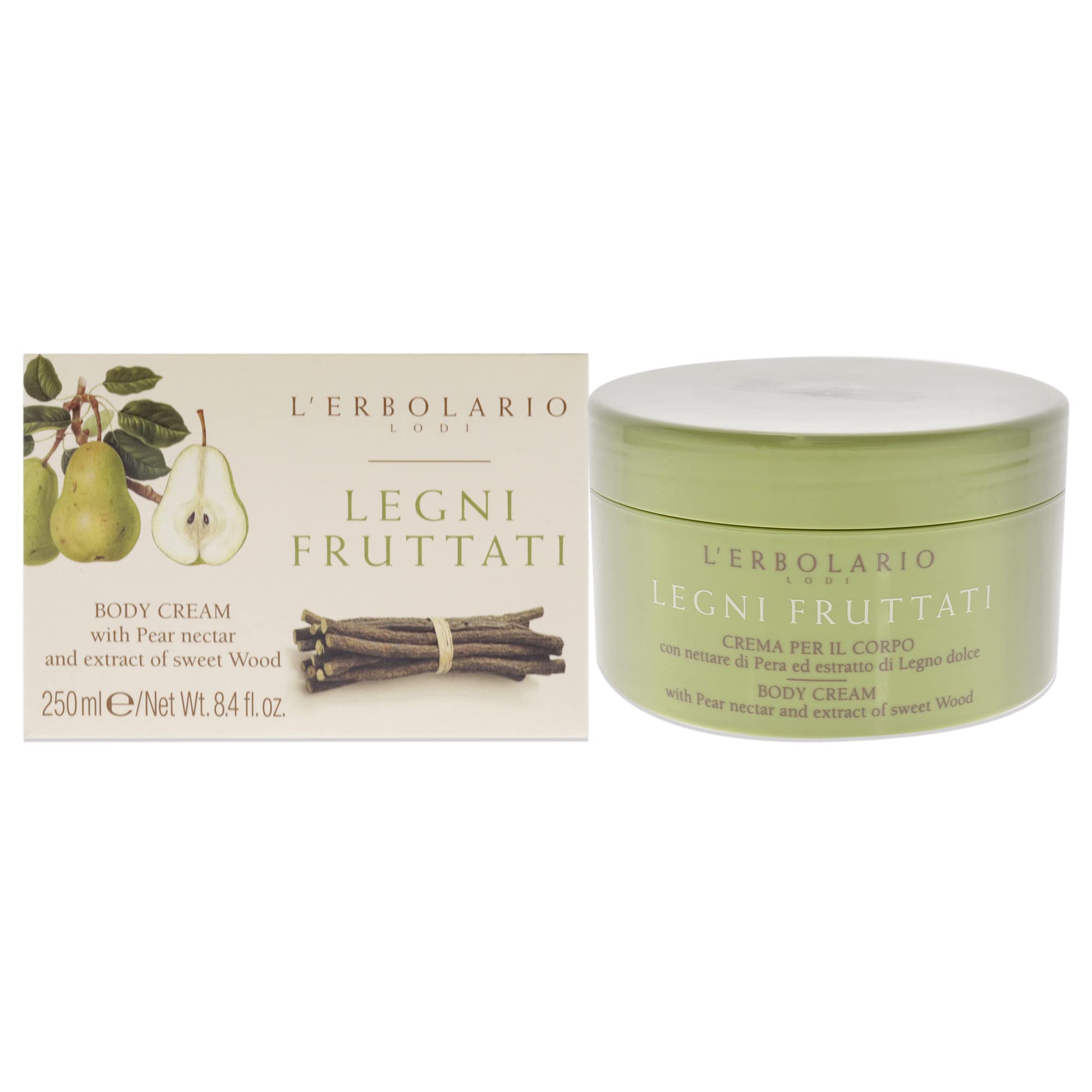 Body Cream - Pear Nectar And Sweet Woods By Lerbolario For Unisex - 8.4 Oz Body Cream