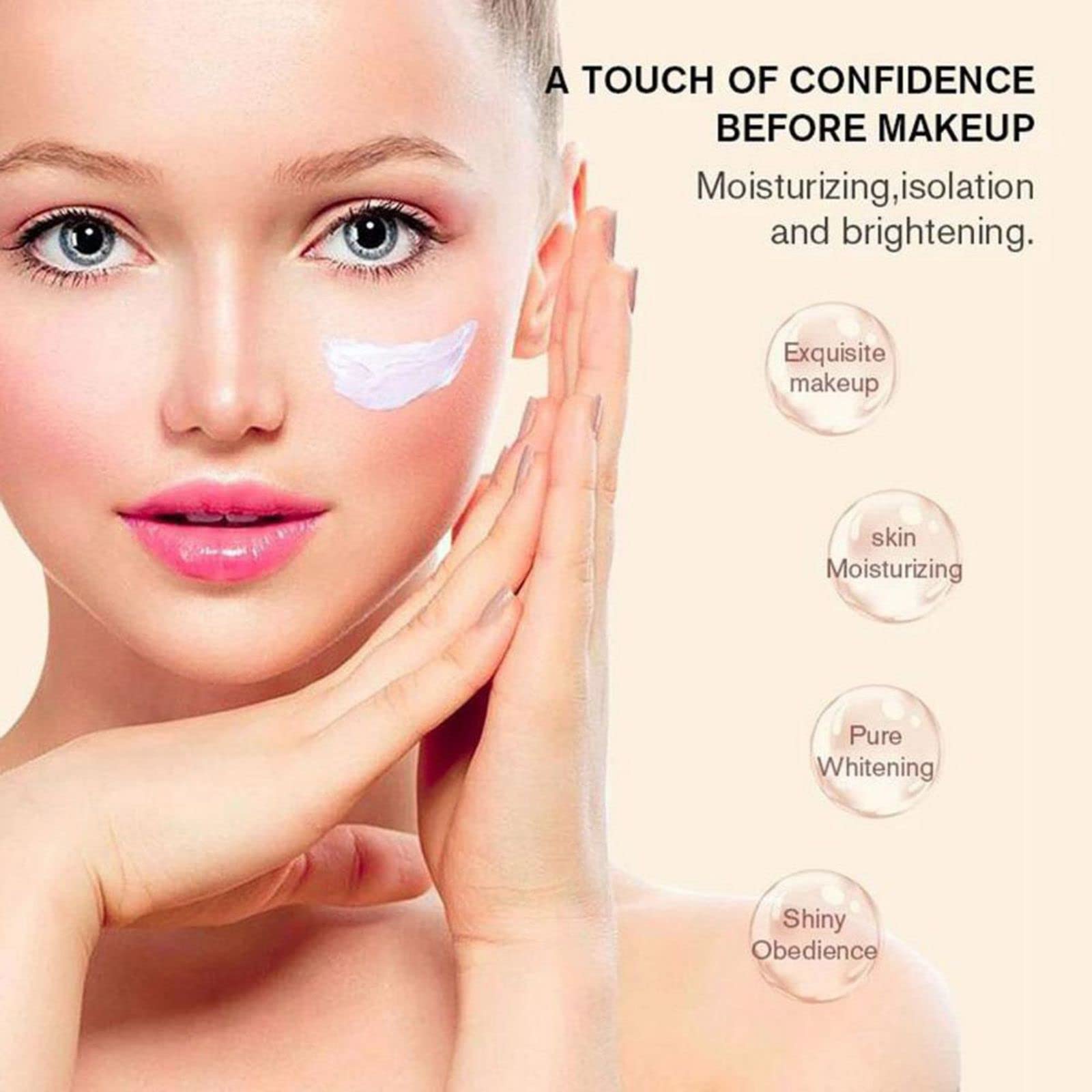 Hunmui Face Primer Pore Base Gel Cream Cover Pores Water Embellish Skin Silky Finish Primer Remove Excess Oils Isolating Pore Li