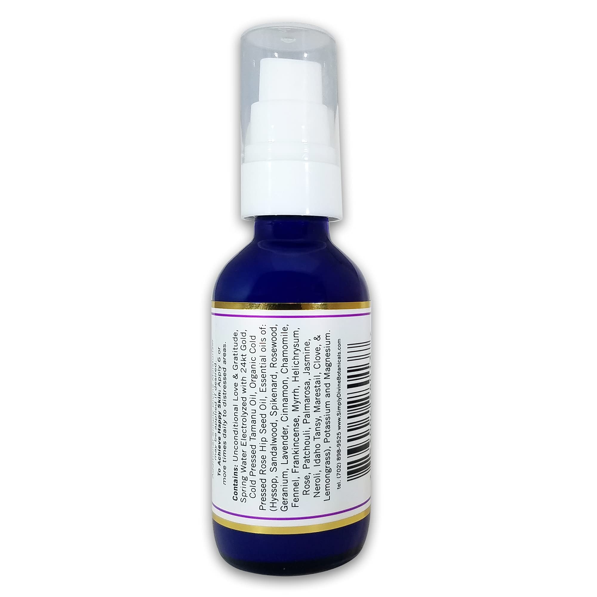 Simply Divine Botanicals Skincredible Sandalwood Revitalizing Anti-Aging Elixir for Fine Lines and Wrinkles, Discoloration, Rosa