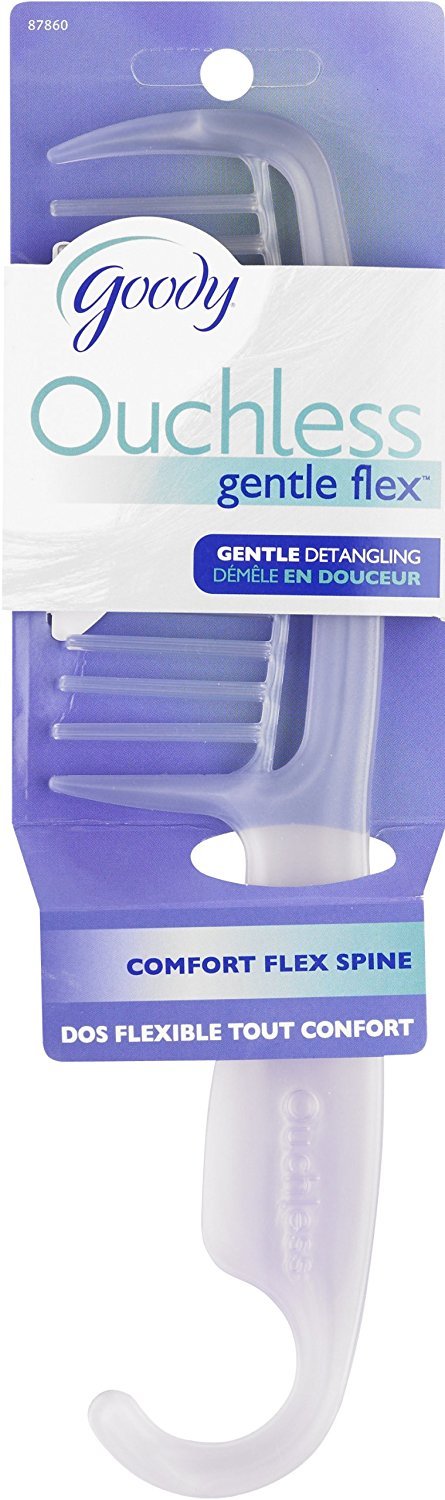 Goody Ouchless Shower Hair Comb - All-Purpose Comb For Tangles, Wet Or Dry - Pain-Free Hair Accessories Ideal For All Hair Types
