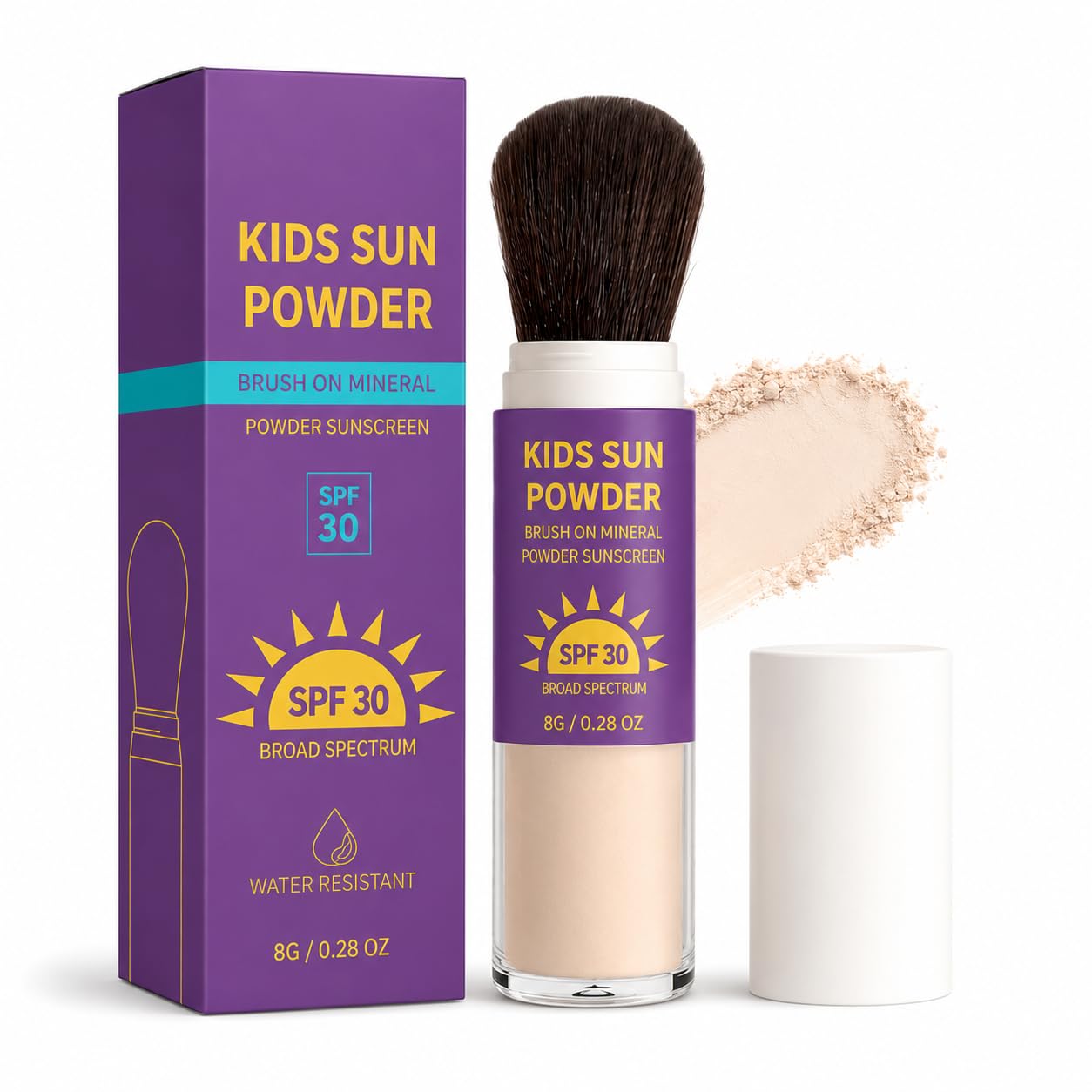 BrushOn Sun Shield Powder Sunscreen, 0.16 oz, 1Pack