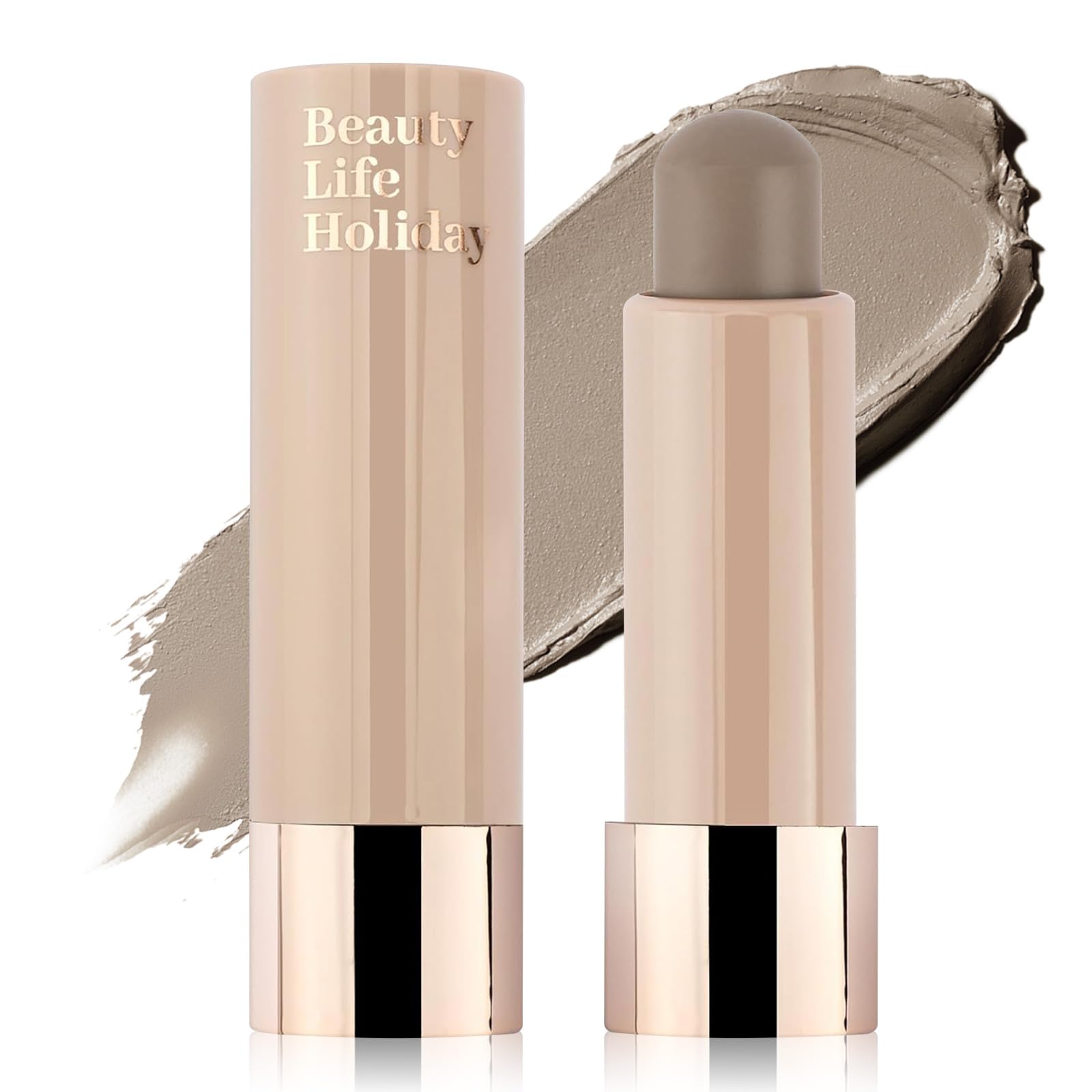 Cool Toned Contour Stick, Natural Buildable Coverage Cream Contour Bronzer Stick,?Portable Travel Size??Lightweight??Waterproof 