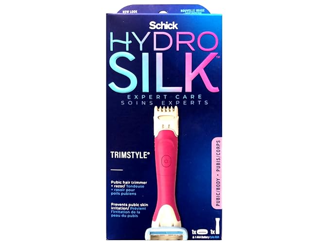 Schick Hydro Silk Trim Style Razor & Bikini Trimmer, 1 Count, Model 0729, Ideal for Sensitive Skin