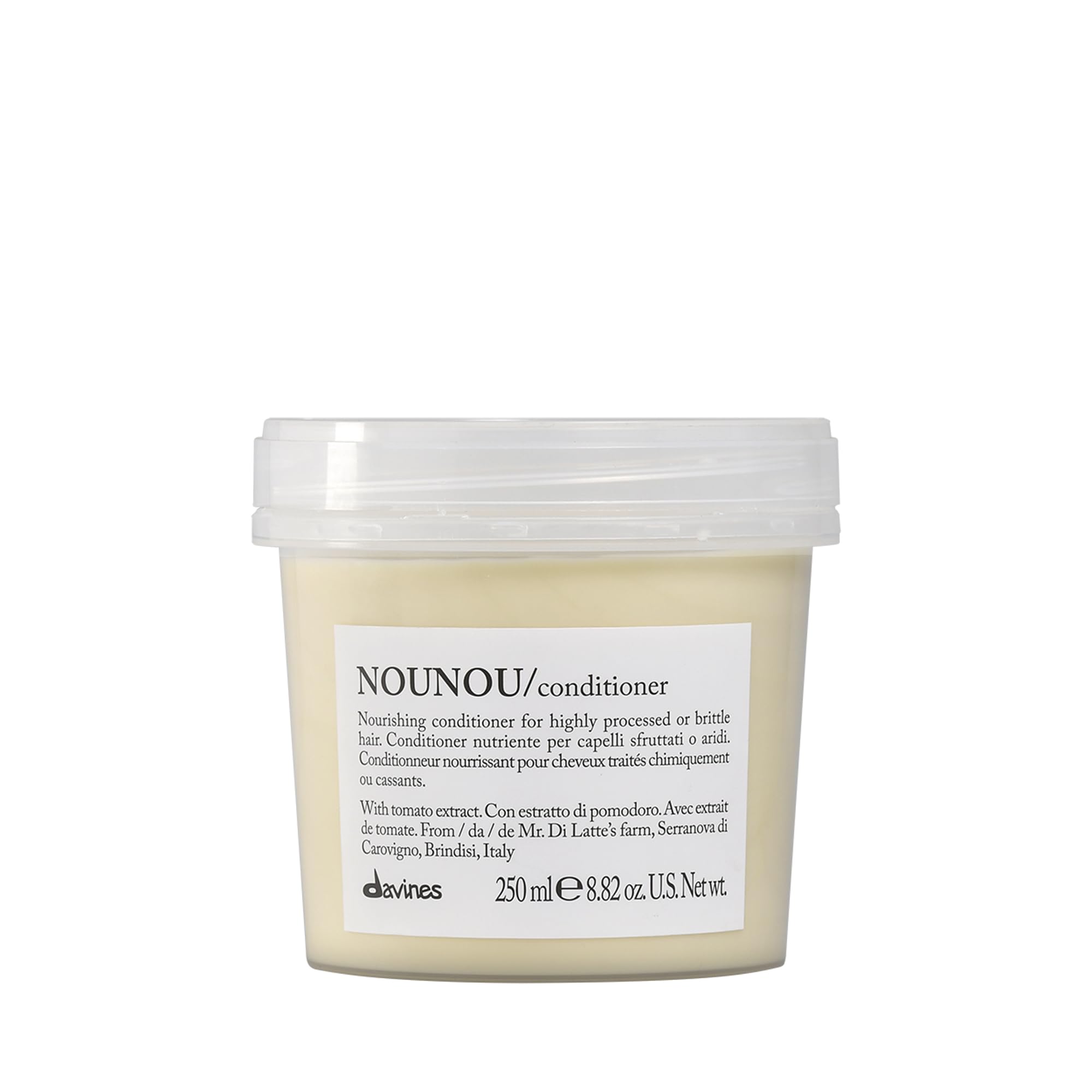 Davines NOUNOU Conditioner | Hydrating Deep Conditioner for Bleached, Permed, Relaxed, Damaged or Very Dry Hair | Replenishes Ch