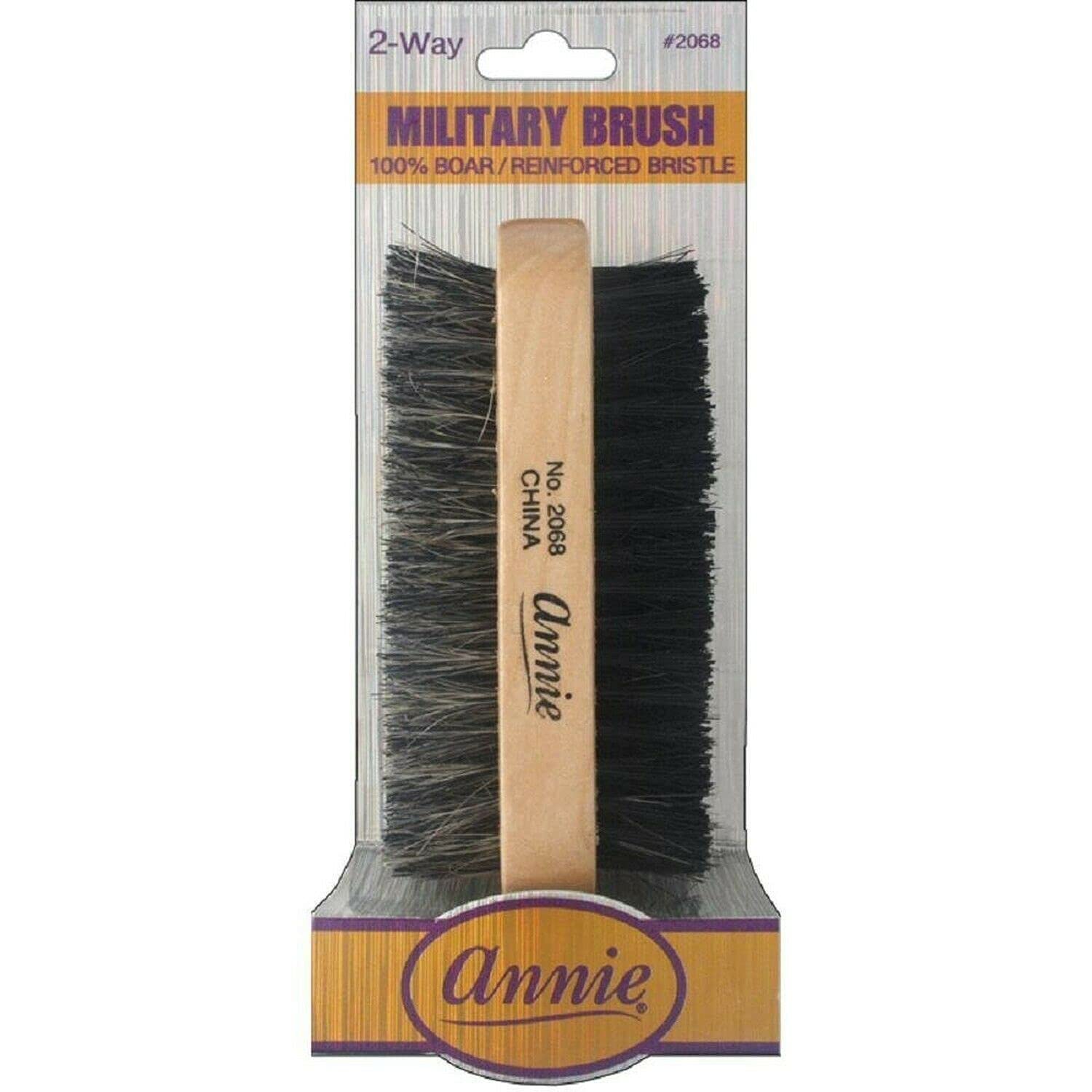 Natural bristle, boar bristle, reinforced, wave, 2 sided brush, soft and hard bristle, no more tangles, for all hair types, shor