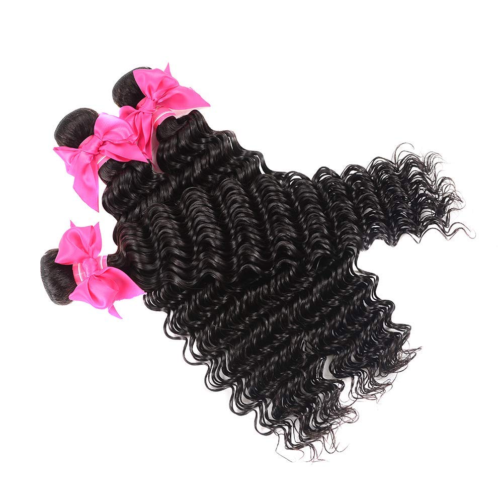 Miss Gaga 9A Brazilian Virgin Hair Pineapple Deep Wave 3 Bundles Brazilian Human Hair Bundles 100% Unprocessed Virgin Remy Hair