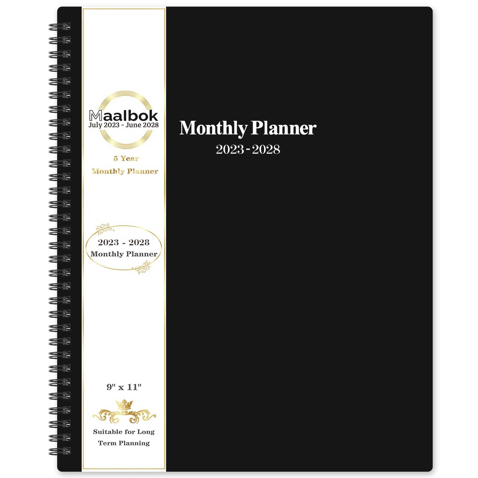 2023-2028 Monthly Plannercalendar - Jul 2023 - Jun 2028, 5 Year Monthly Planner with Tabs  celebrity Quotes, 9 x 11, Famous Quot