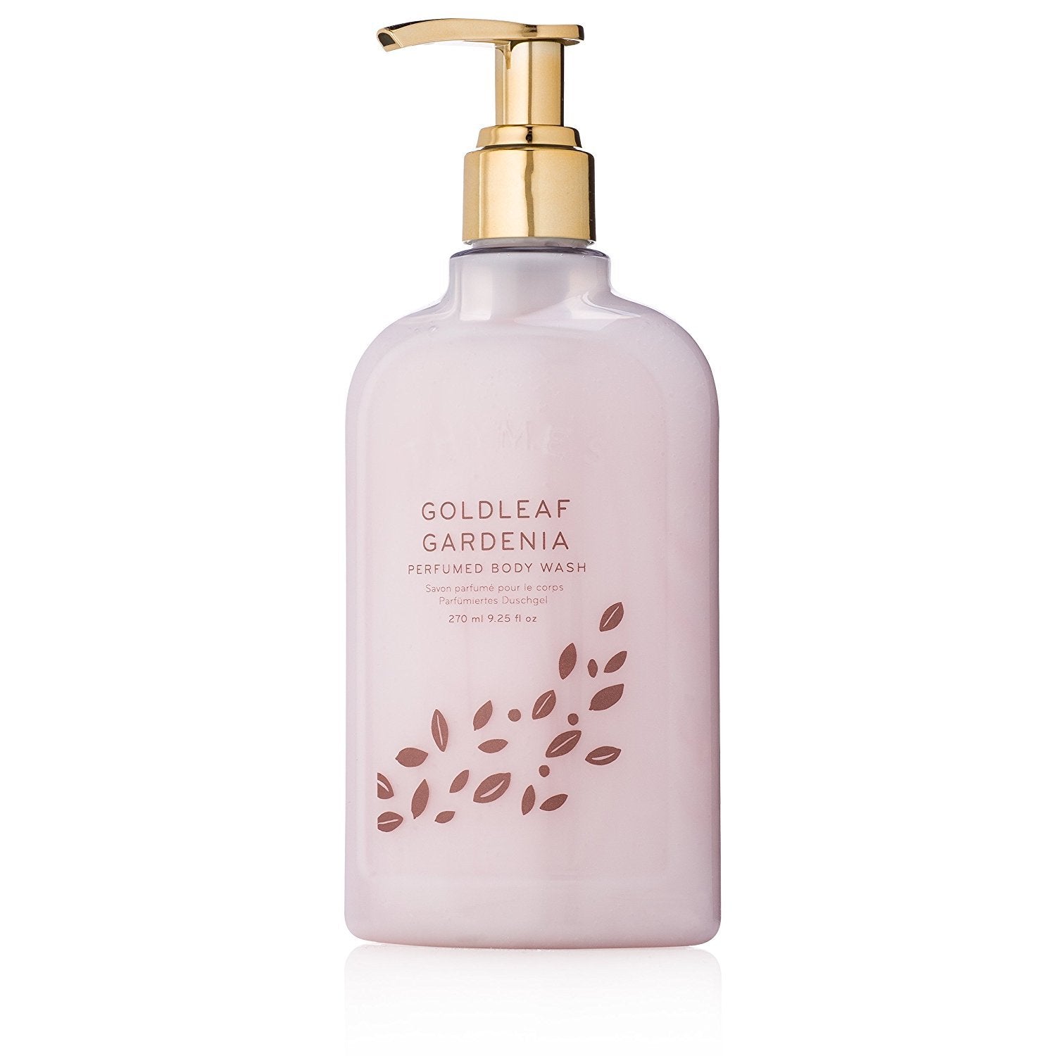 Thymes - Goldleaf Gardenia Perfumed Body Wash With Pump - Luxury Floral Shower Gel For Women - 9.25 Fl Oz