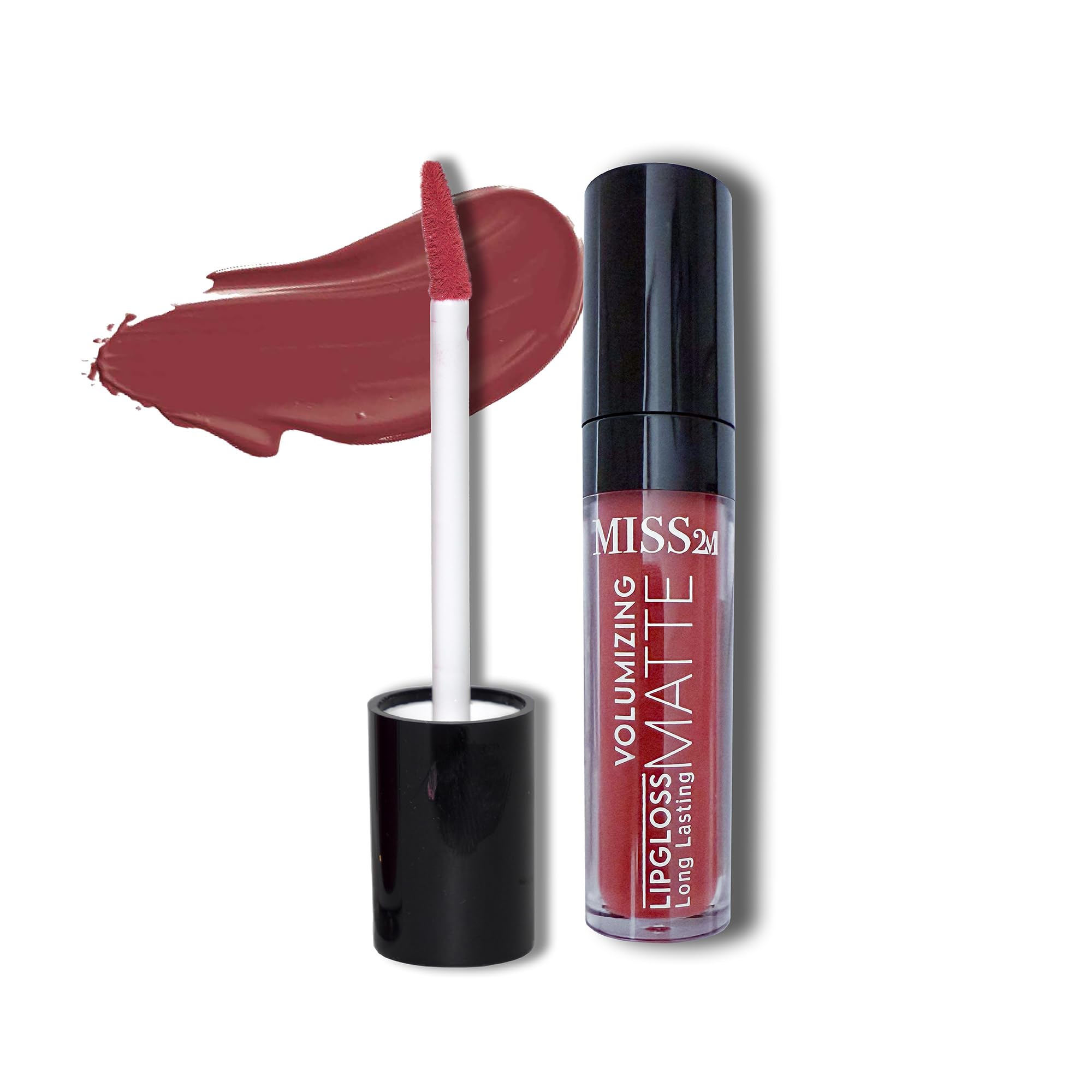 MISS2M 16-Hour Volumizing Matte Liquid Lipstick with Non-Drying, Waterproof Matte Liquid Lip Color: 115 Smooth Talker, 0.14 Fl O