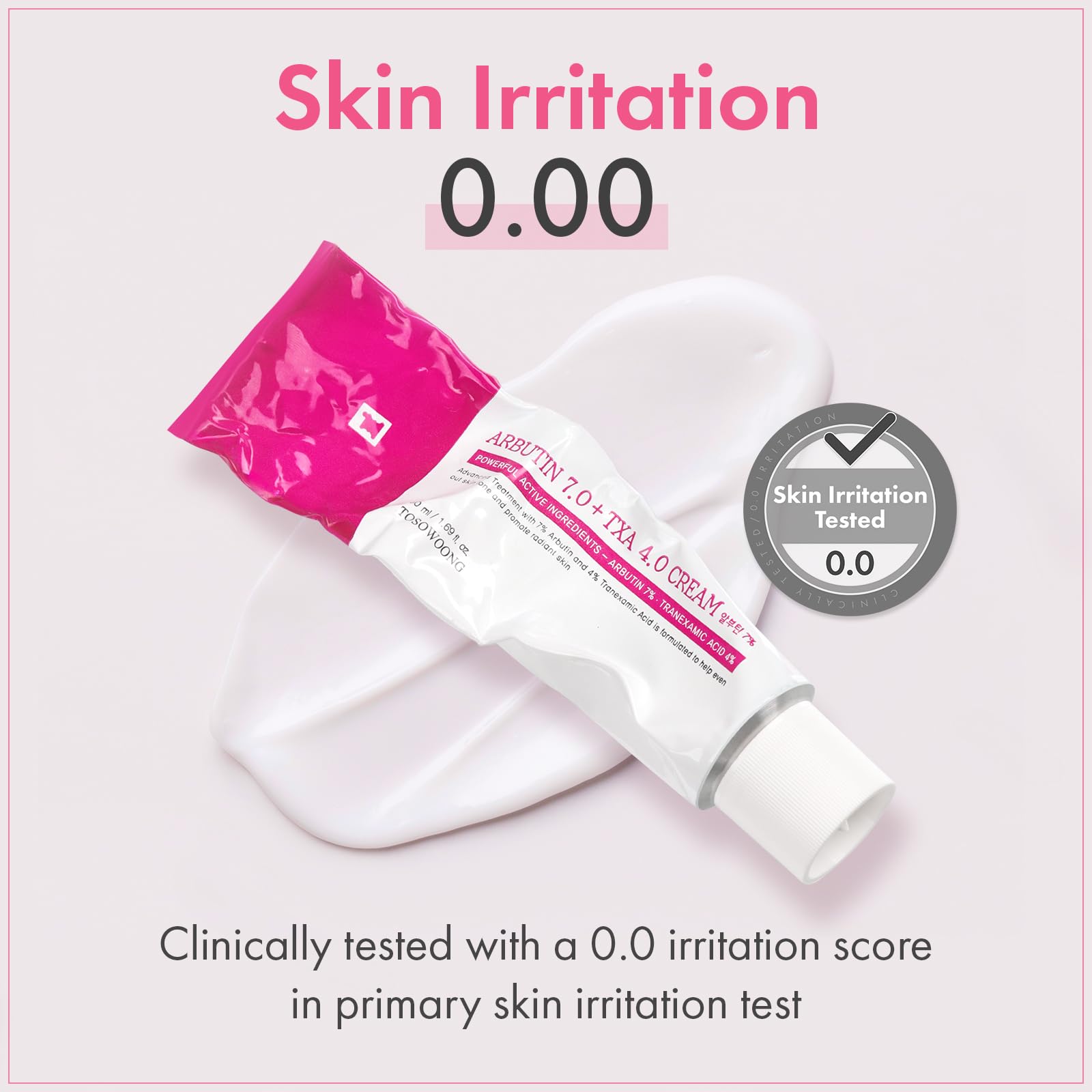 TOSOWOONG Arbutin 7% + Tranexamic Acid 4% Cream, 70,000ppm Arbutin, 40,000ppm TXA, Niacinamide, Glutathione, Dark Spots, Freckle