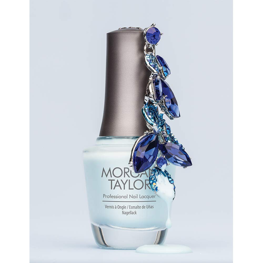 Morgan Taylor Nail Lacquer (Water Baby) Blue Nail Polish, Finger Nail Polish, Long Lasting Nail Polish, Blue Nail Lacquer, Finge