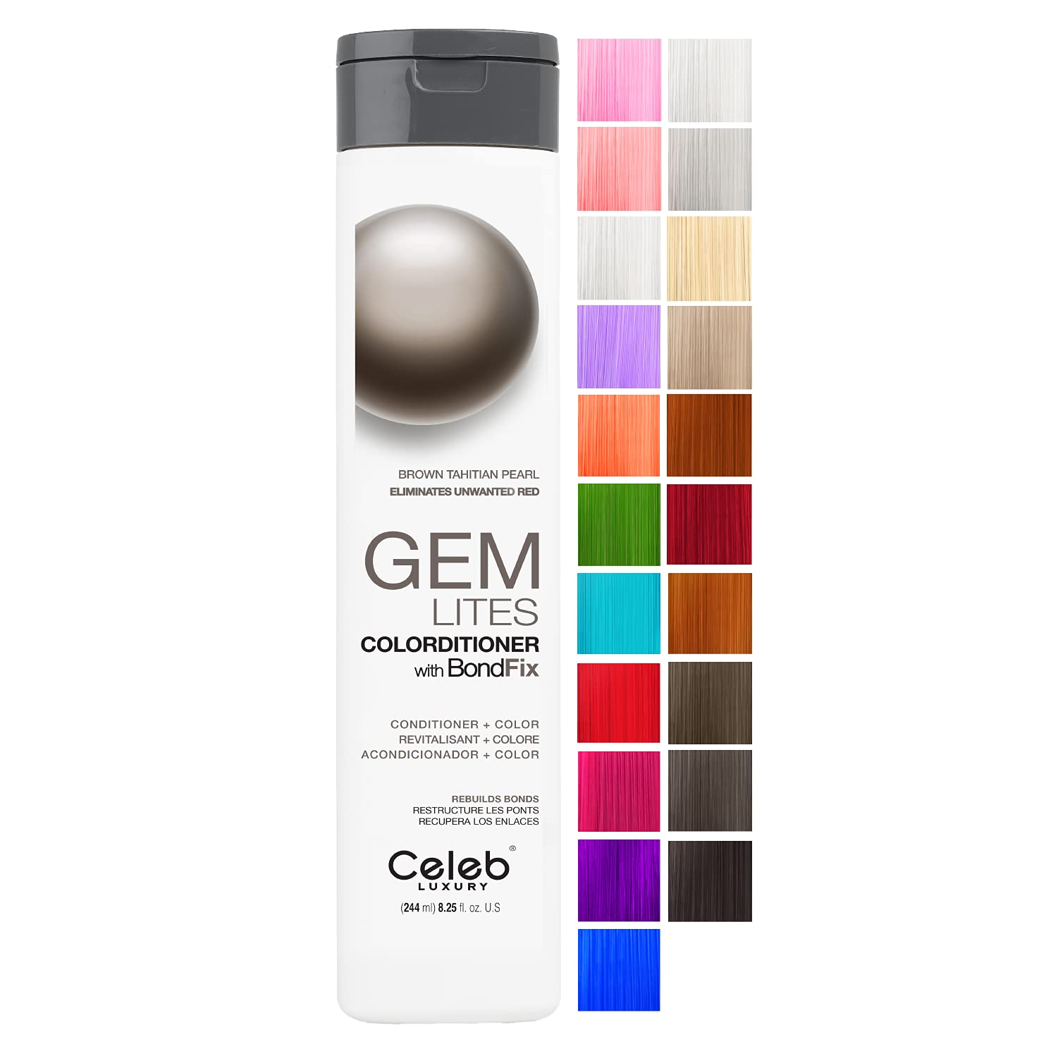 CELEB LUXURY by Celeb Luxury GEM LITES COLORDITIONER WITH BONDFIX TAHITIAN PEARL 8.25 OZ(D0102HH9FBP.)