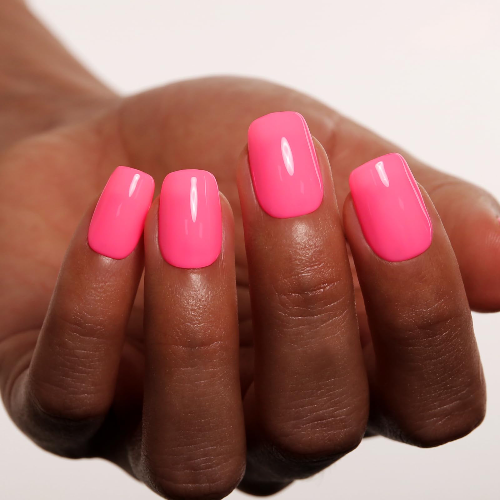Firedeep Neon Pink Gel Nail Polish Hot Pink Nail Polish Uv/Led Soak Off Gel Polish For Autumn And Winter Manicure 0.54 Fl Oz 1Pc