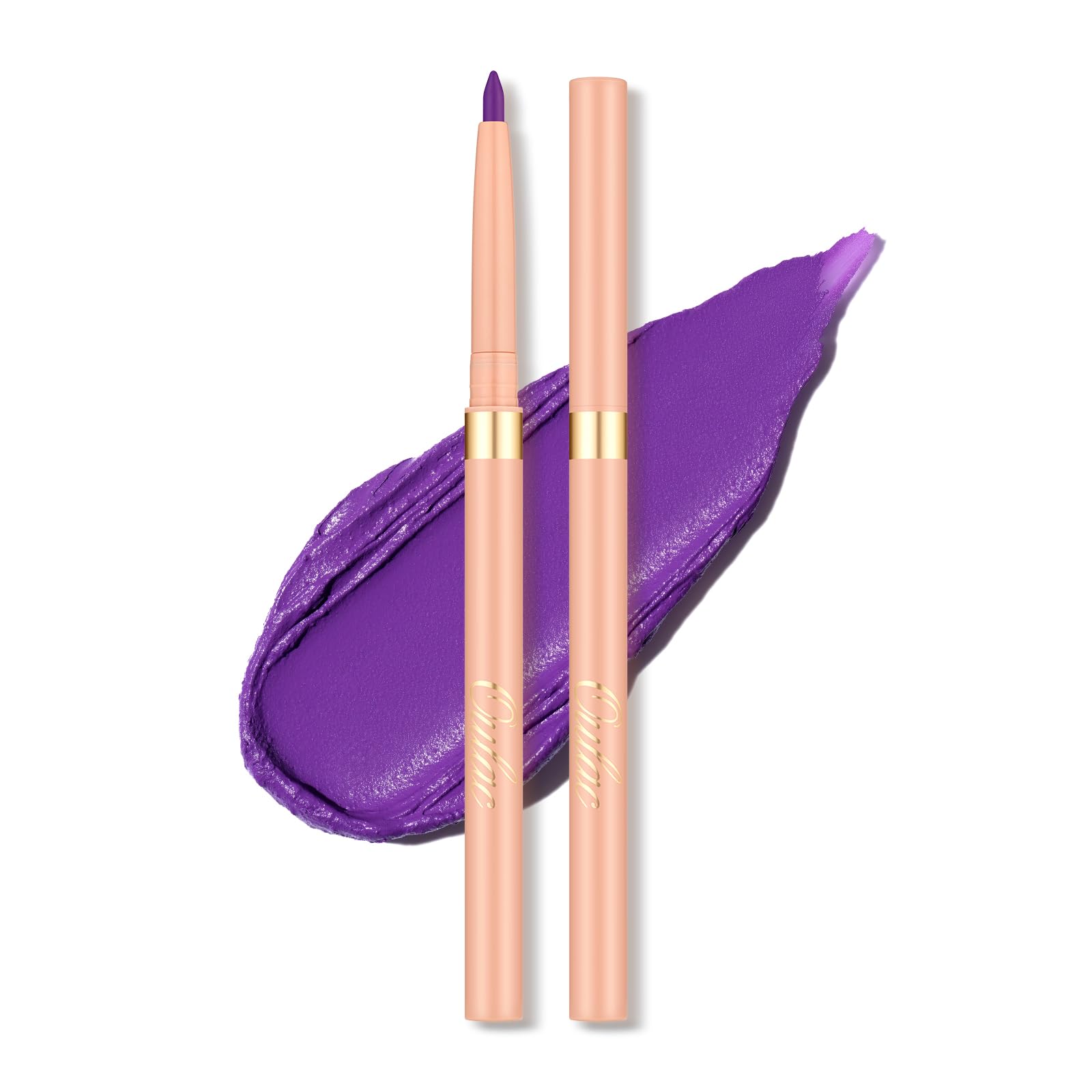 Oulac Matte Purple Eyeliner Pencil, Waterproof Retractable Eye Liner Pen, Smooth And Creamy Eye Makeup For Precision Application
