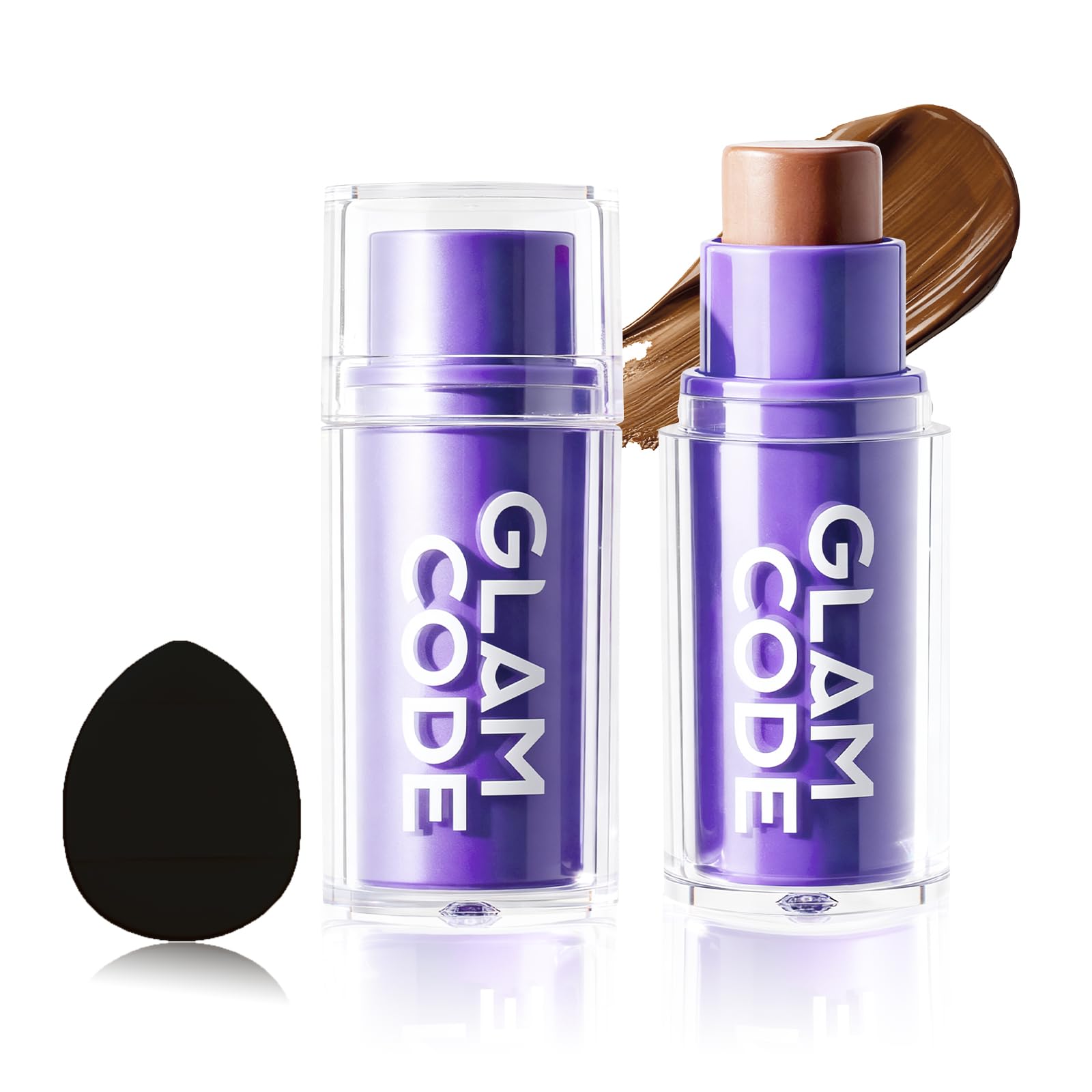 Glam Code Makeup Sculpt Stick, Cream Bronzer Makeup For Face Eye Clavicle Body Bronzing Contour Stick For Sculpting Fit For Ligh