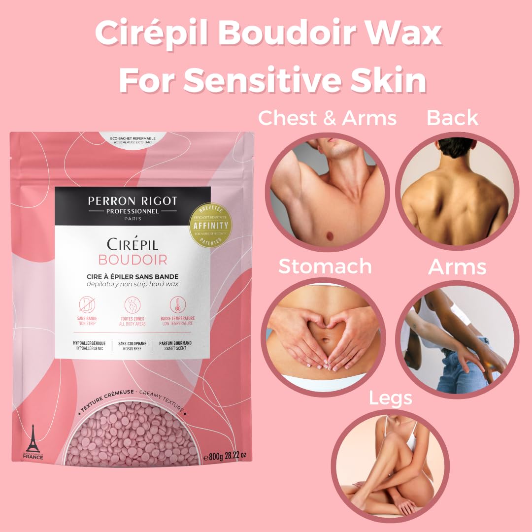 Cirepil - Boudoir - 800G / 28.22 Oz Wax Beads Bag - Sweet Fragrance - Allergen-Free - Specially Formulated For Short, Coarse Hai