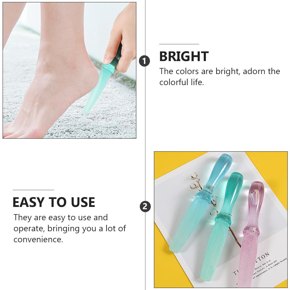 Healifty Foot Shaver 3pcs Foot Files Plastic Remover Exfoliating Foot Scrub Dead Skin Rasps Pedicure Tool for Foot Heels Hands B